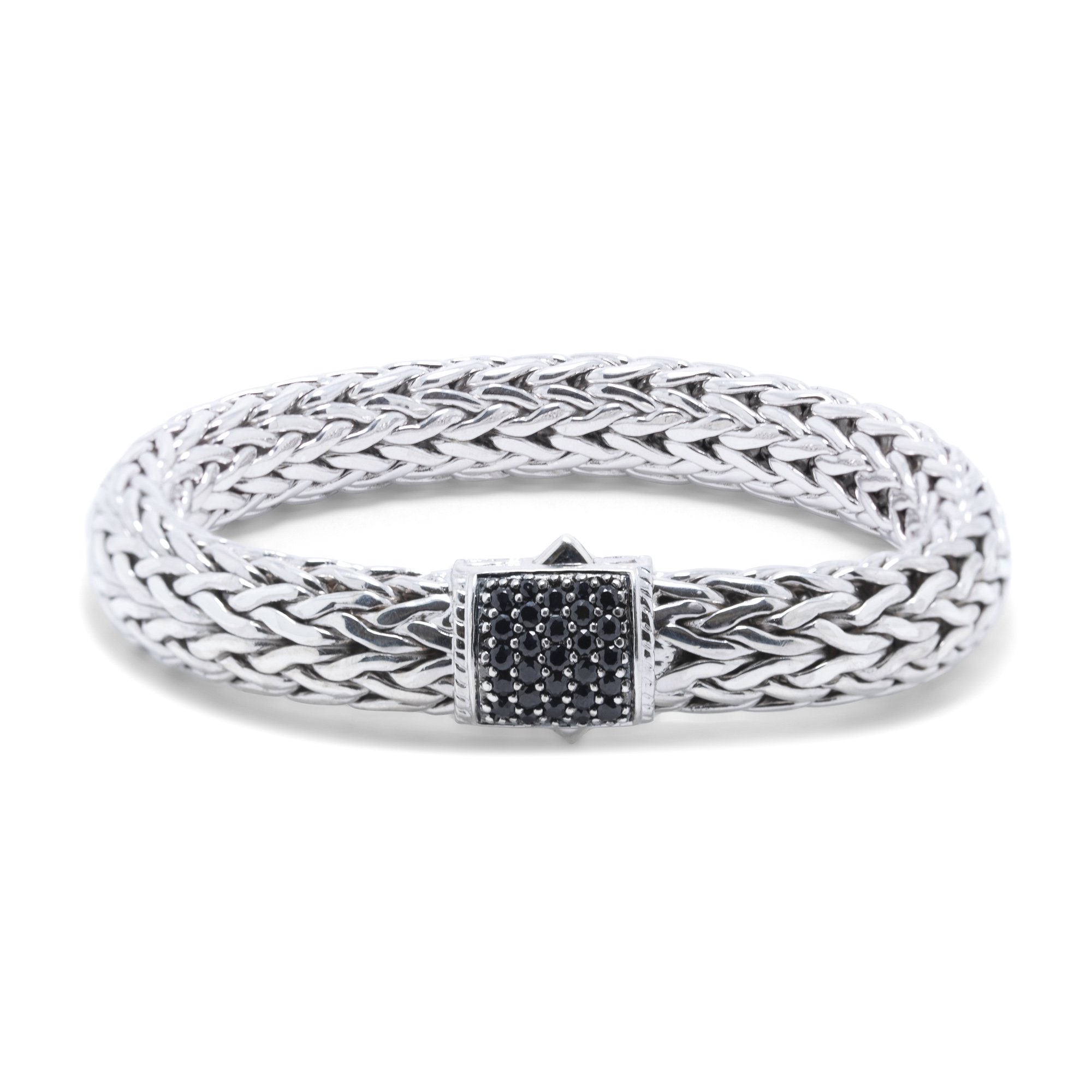 John Hardy Classic Chain Bracelet with Black Sapphires