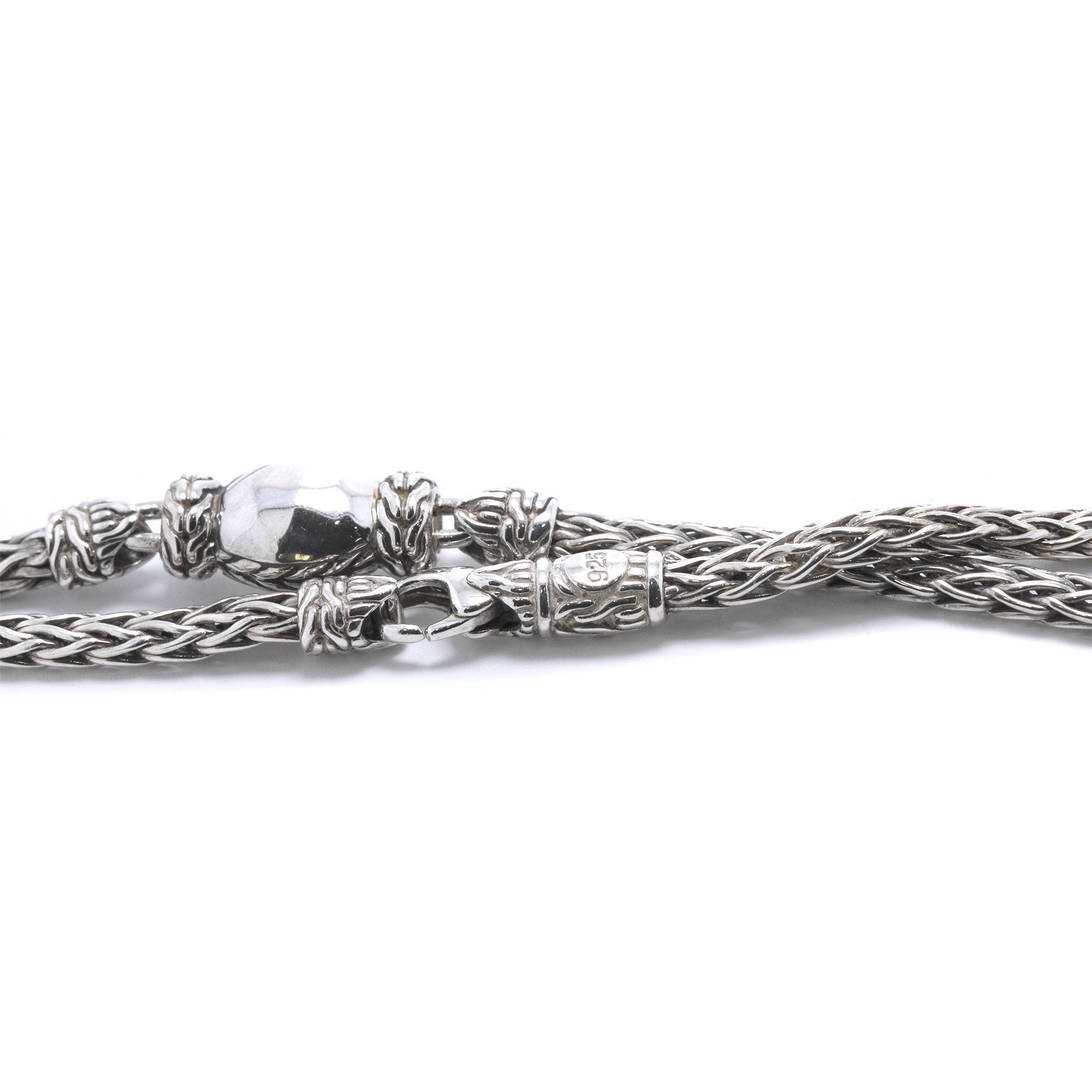 John Hardy Classic Chain Hammered Station Necklace