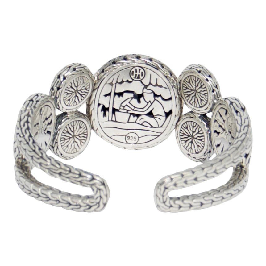 John Hardy Hammered Silver Cuff Bracelet