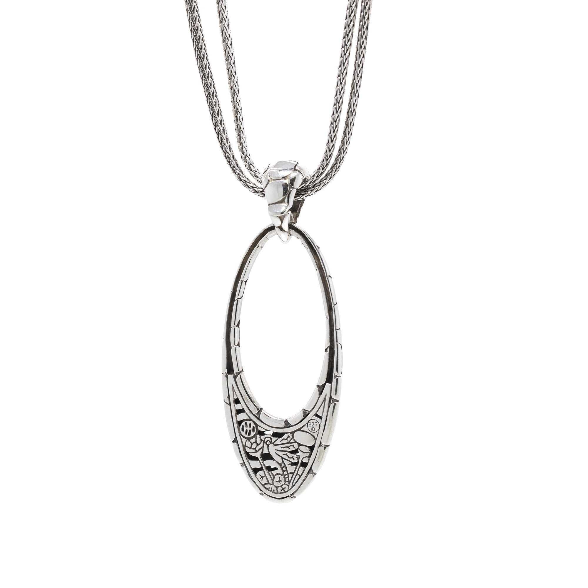 John Hardy Kali Oval Drop Pendant Necklace