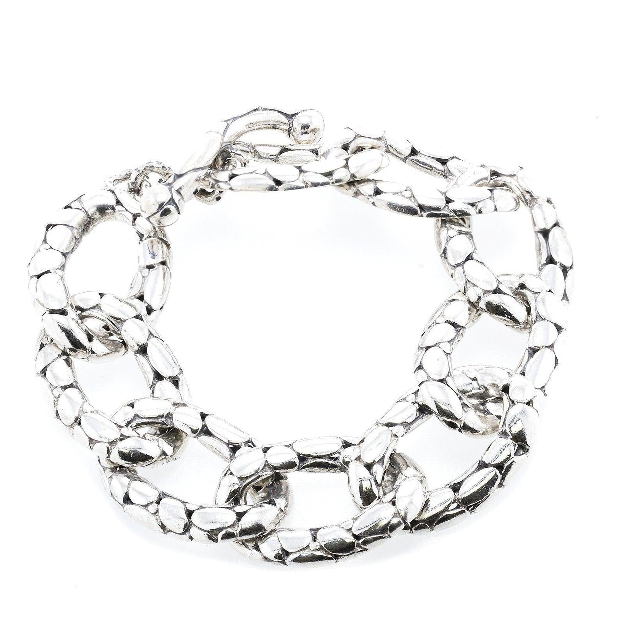 John Hardy Kali Pebble Flat Link Bracelet