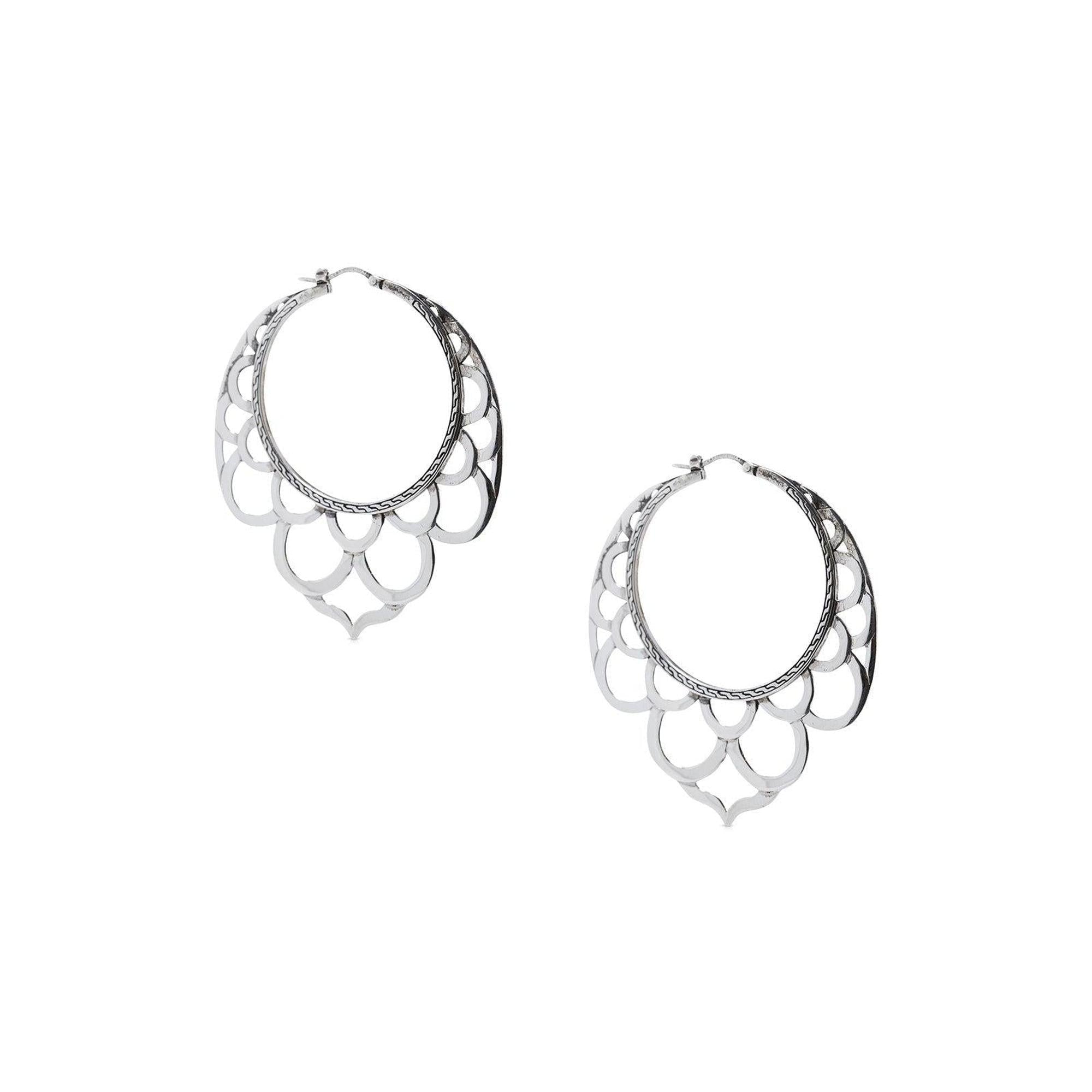 John Hardy Legends Naga Lace Hoop Earrings