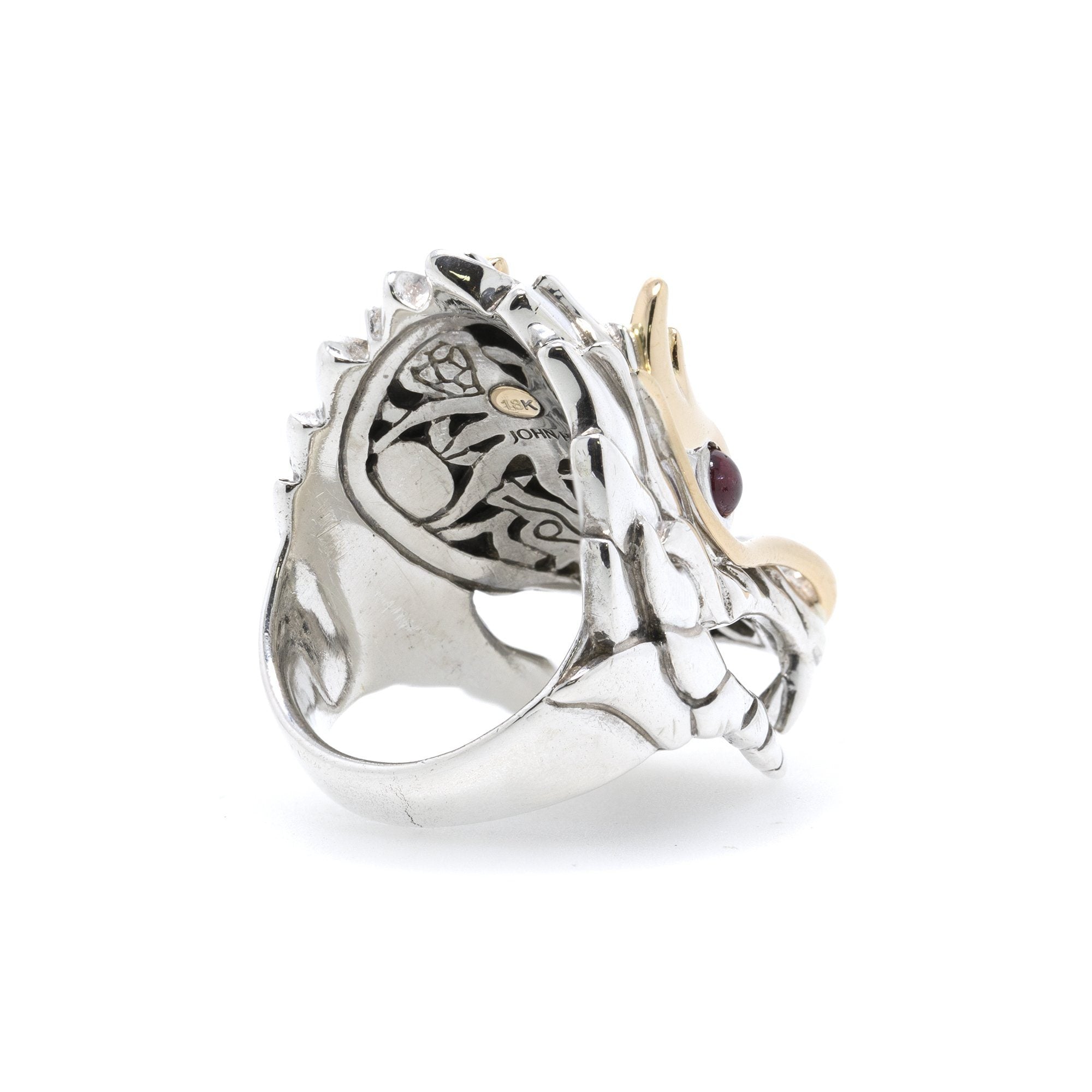 John Hardy Ruby Naga Dragon Cocktail Ring