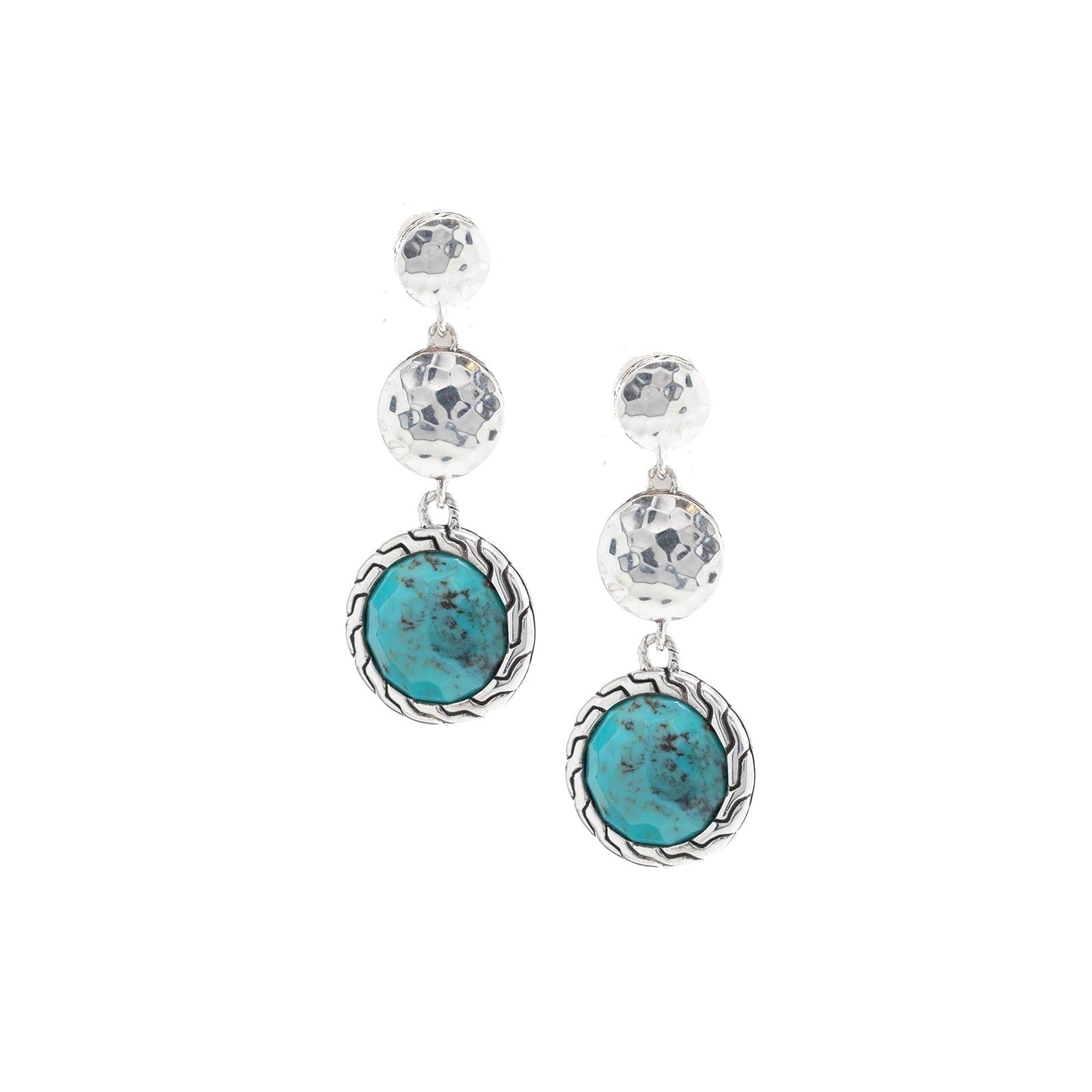 John Hardy Turquoise Drop Earrings