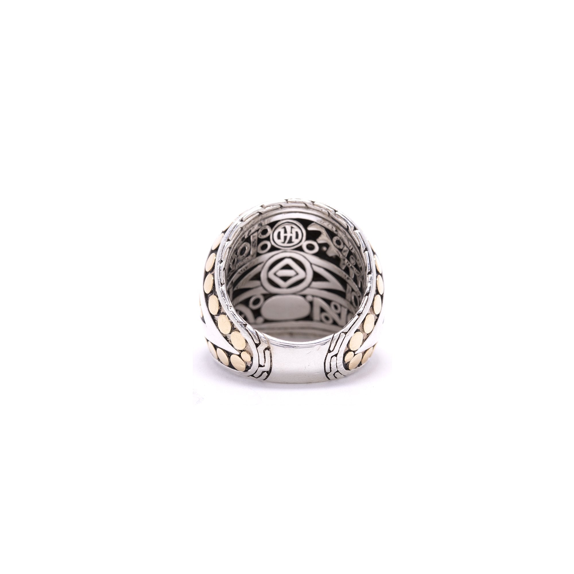 John Hardy Two-Tone Diamond Dot Ring