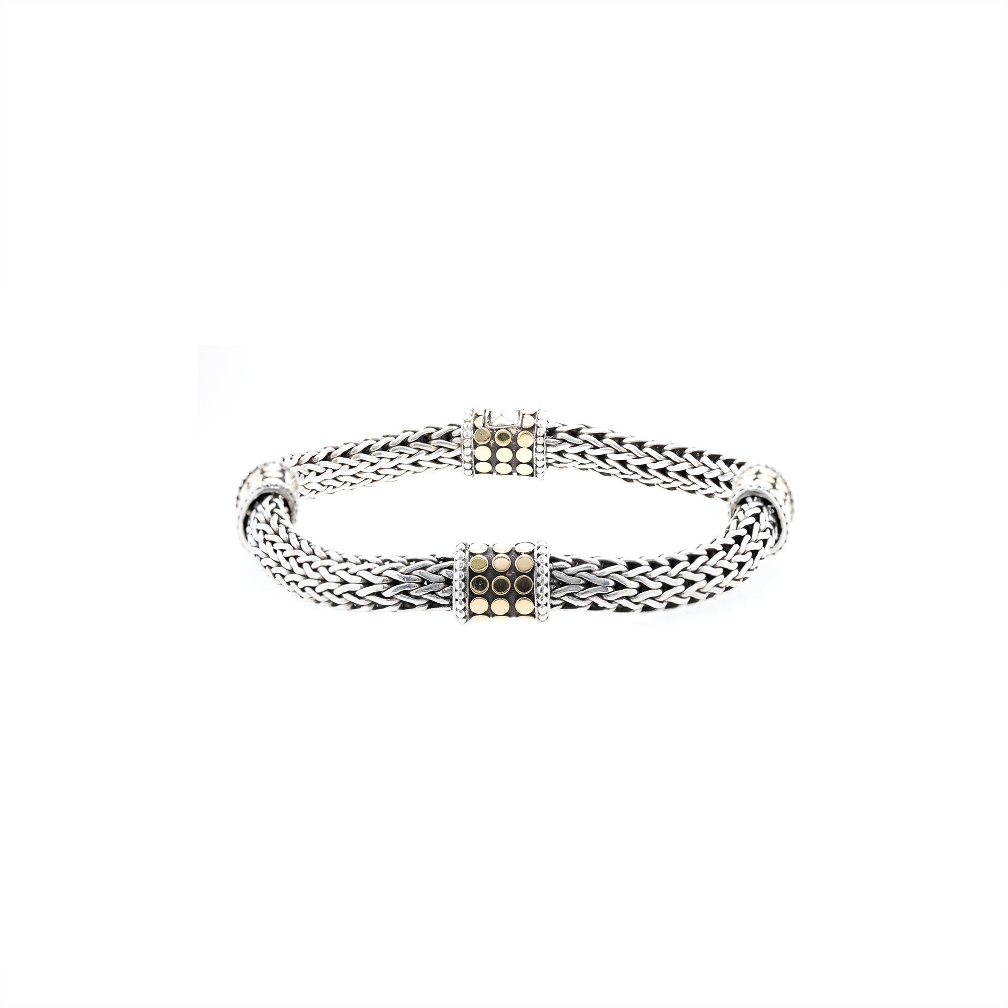 John Hardy Two-Tone Dot 4 Station Bracelet