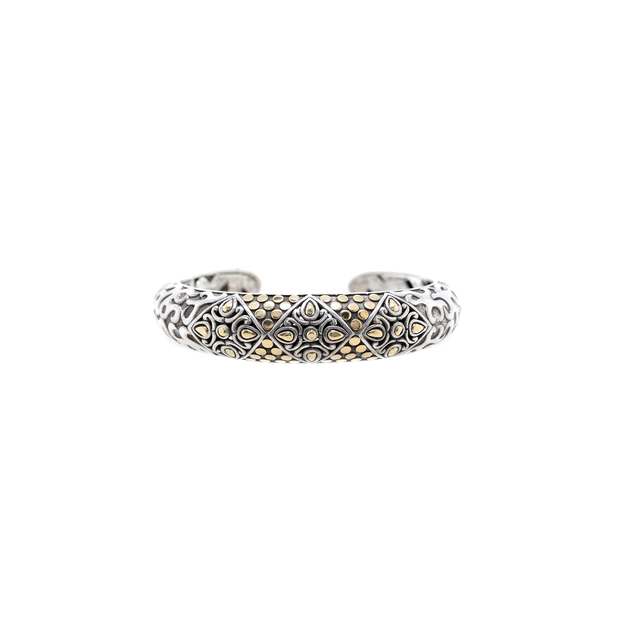 John Hardy Two-Tone Dot Cuff Bracelet