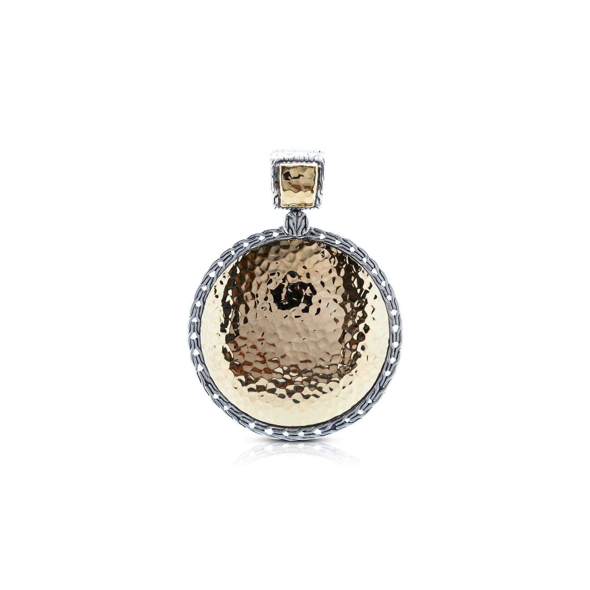 John Hardy Two-Tone Large Palu Round Pendant