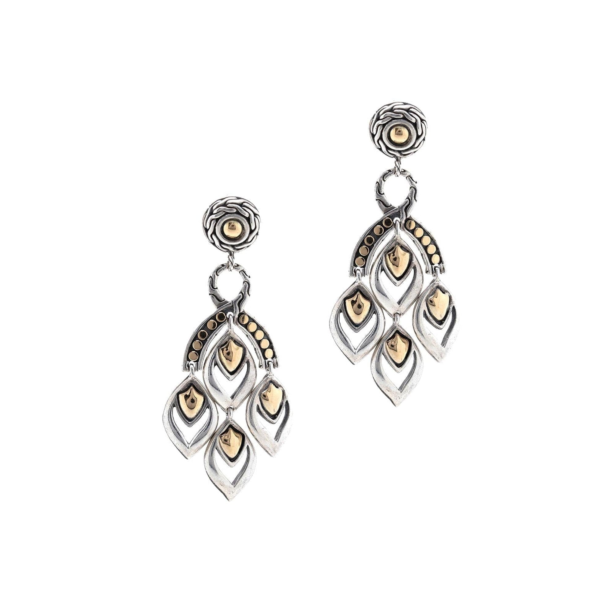 John Hardy Two-Tone Legends Naga Chandelier Earrings