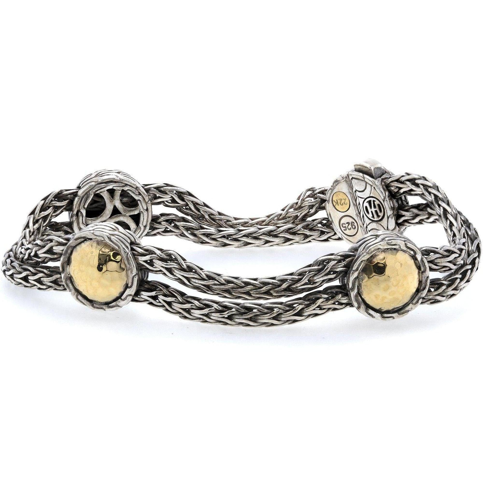 John Hardy Two-Tone Palu Circle Station Bracelet