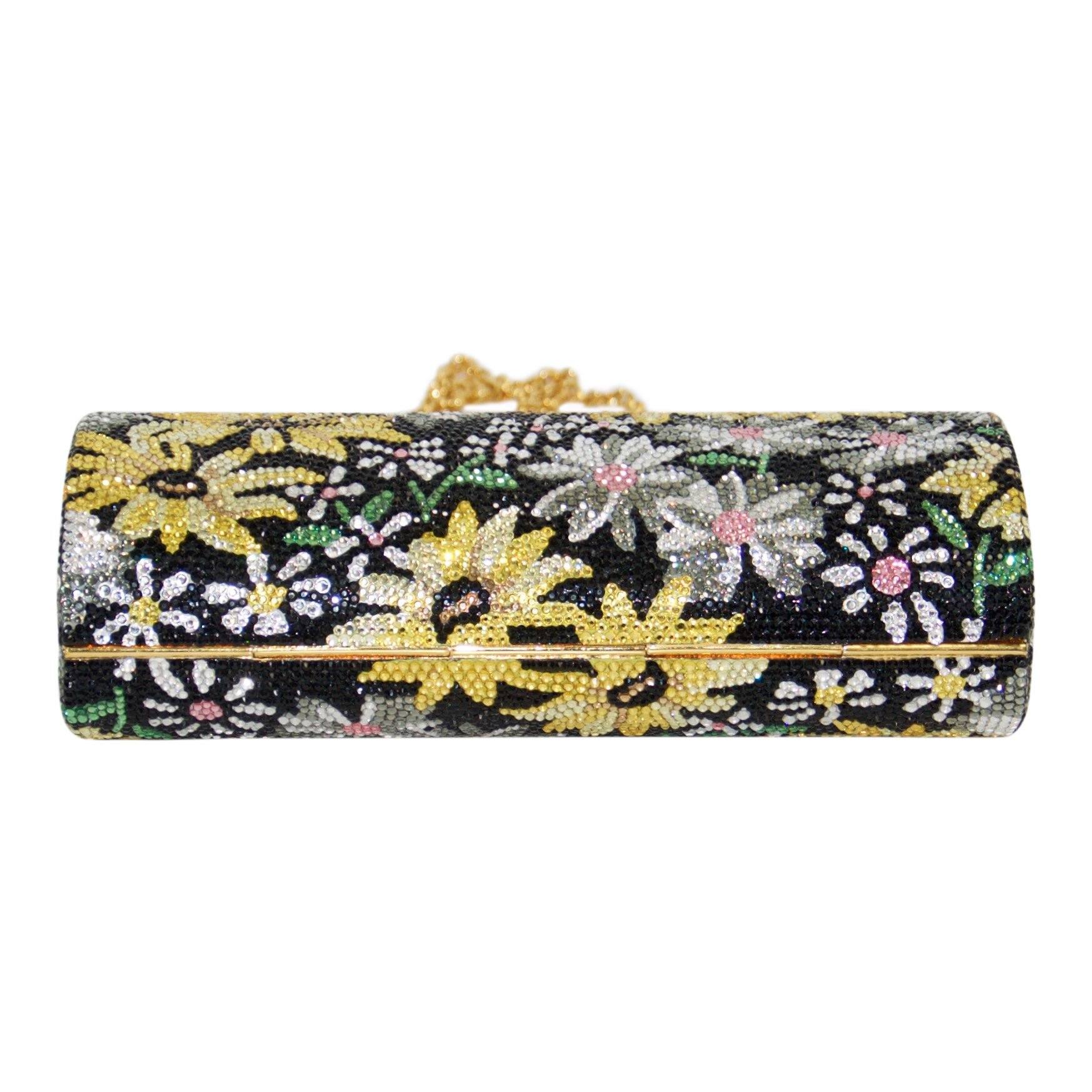 Judith Leiber Marguerite Crystal Embellished Frame Clutch