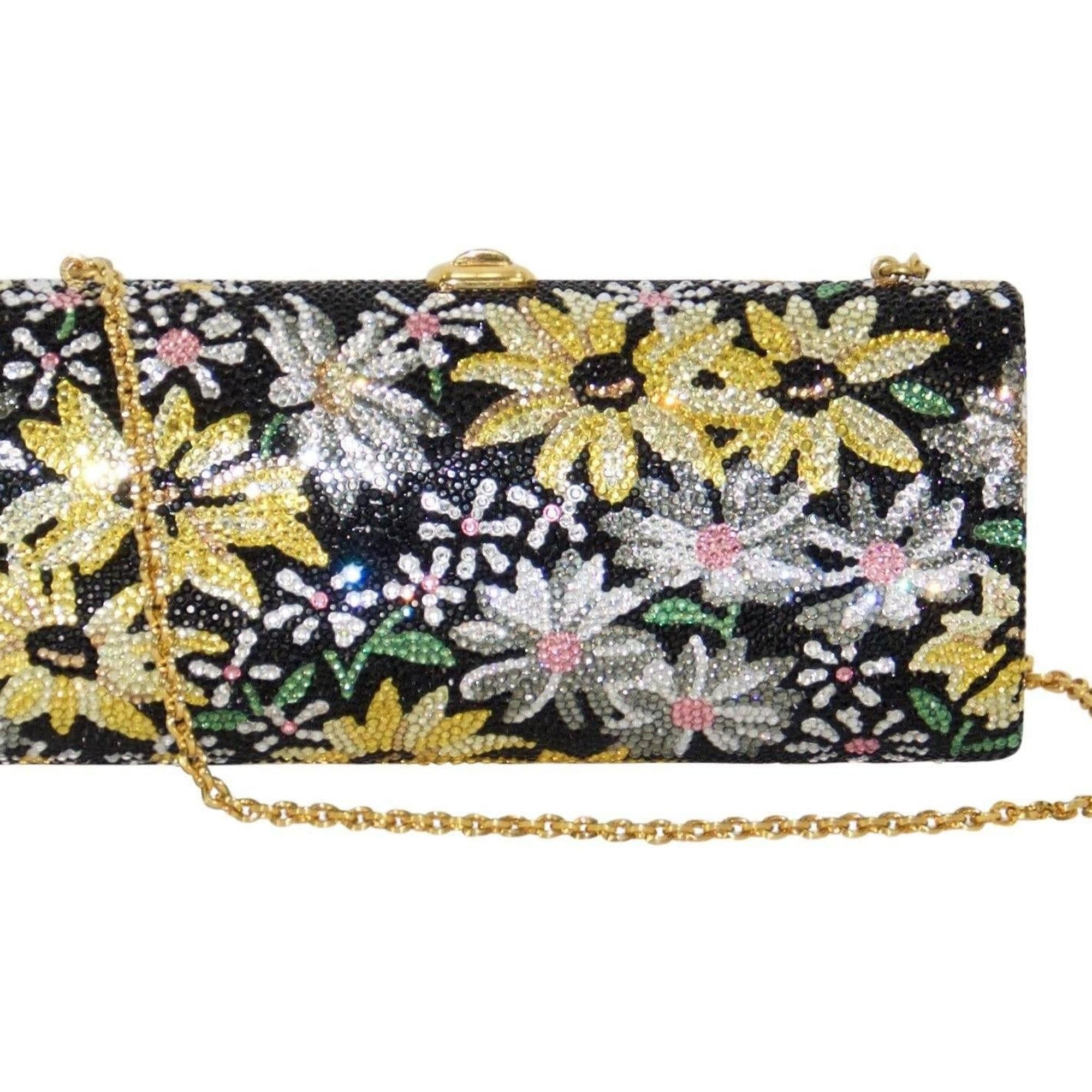 Judith Leiber Marguerite Crystal Embellished Frame Clutch