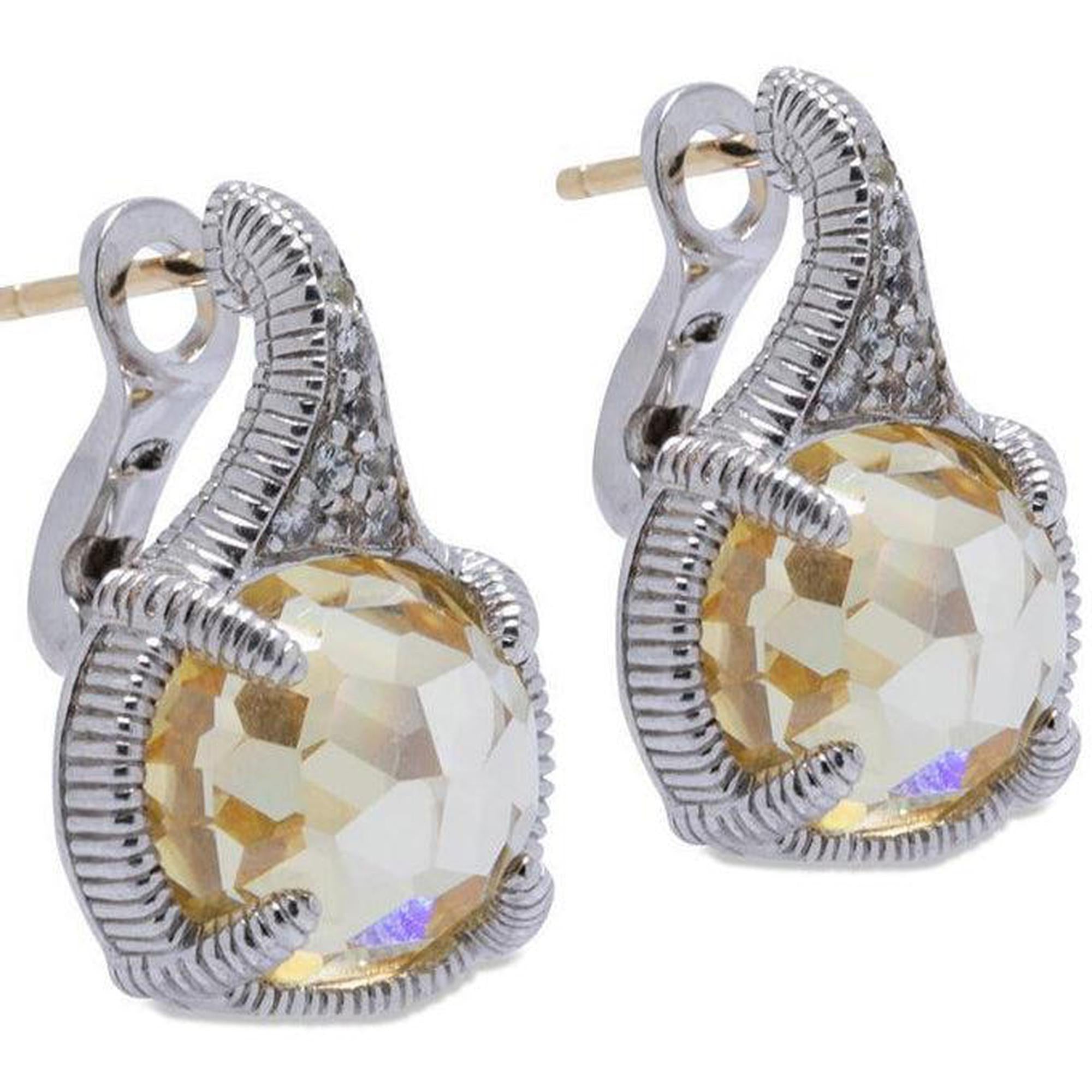 Judith Ripka Canary Crystal Earrings