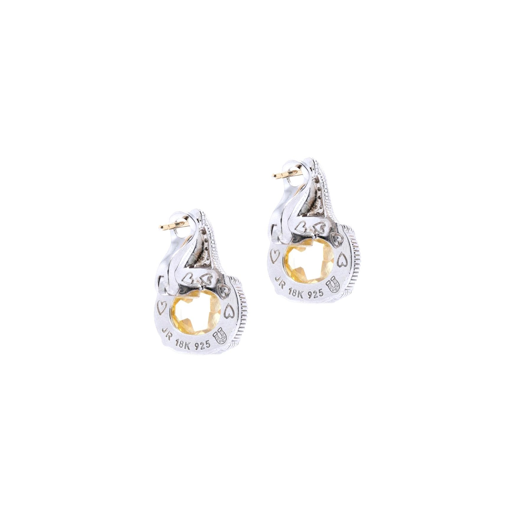 Judith Ripka Canary Crystal Eclipse Earrings