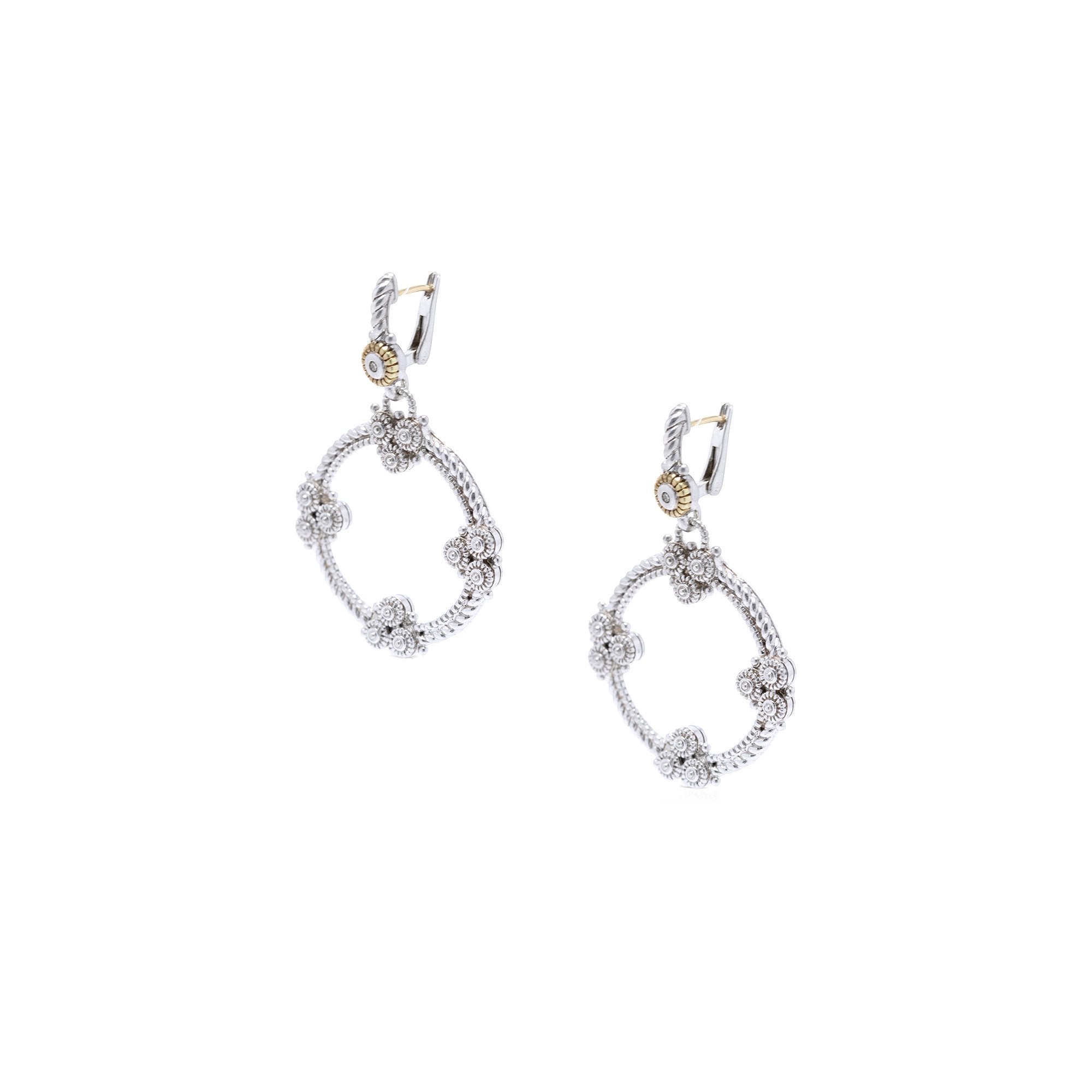 Judith Ripka Diamond Garland Drop Earrings