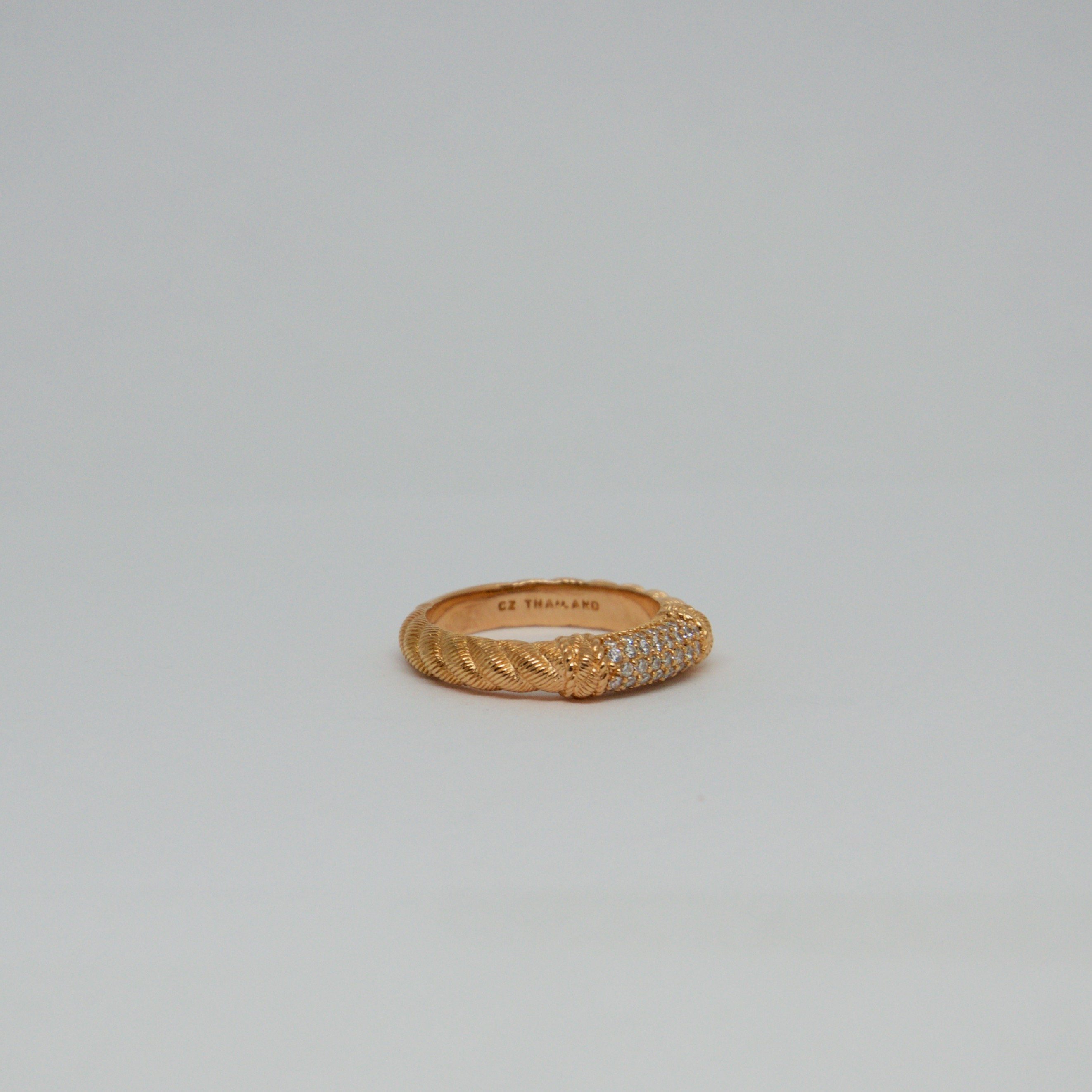 Judith Ripka Diatonique Station Pave Stack Ring