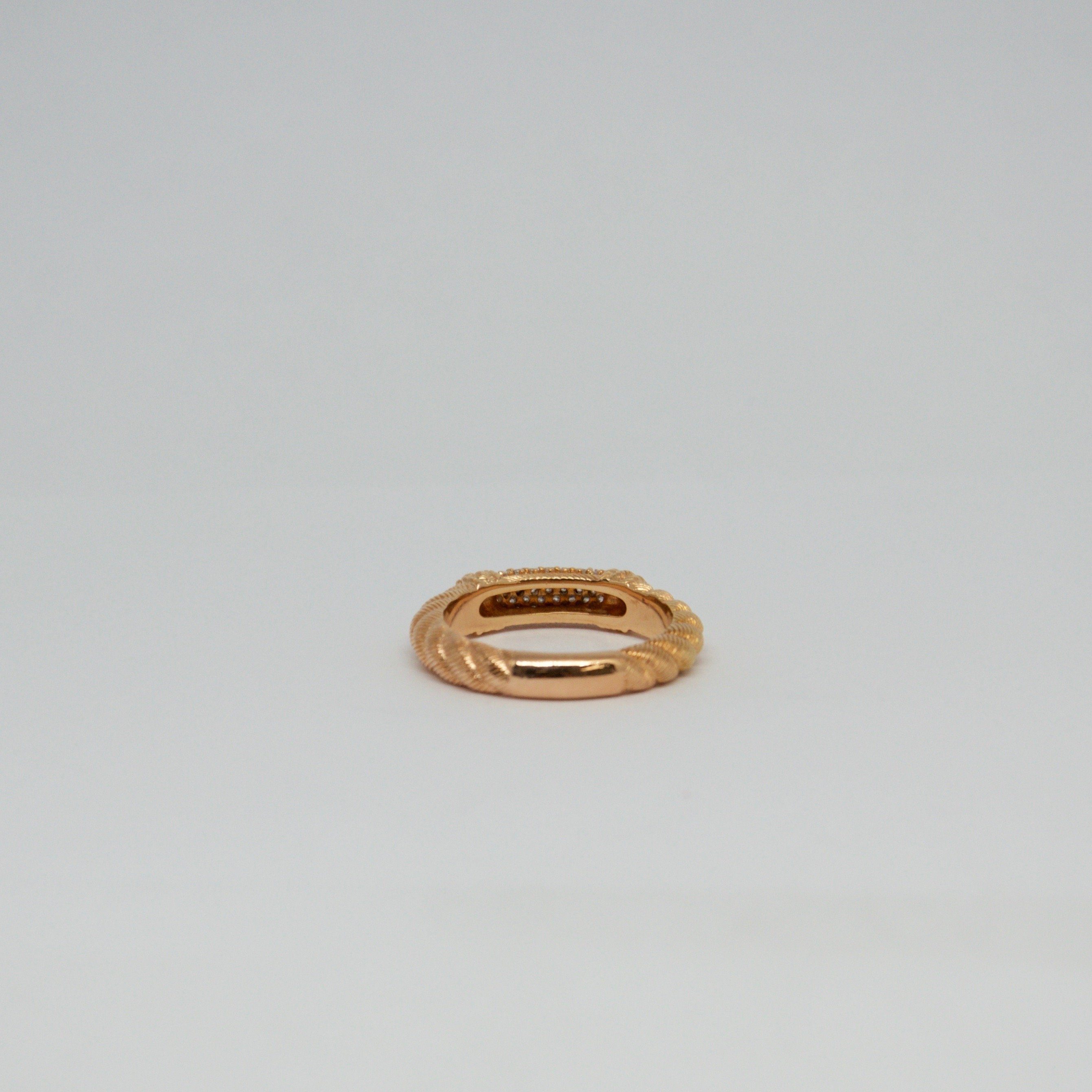 Judith Ripka Diatonique Station Pave Stack Ring