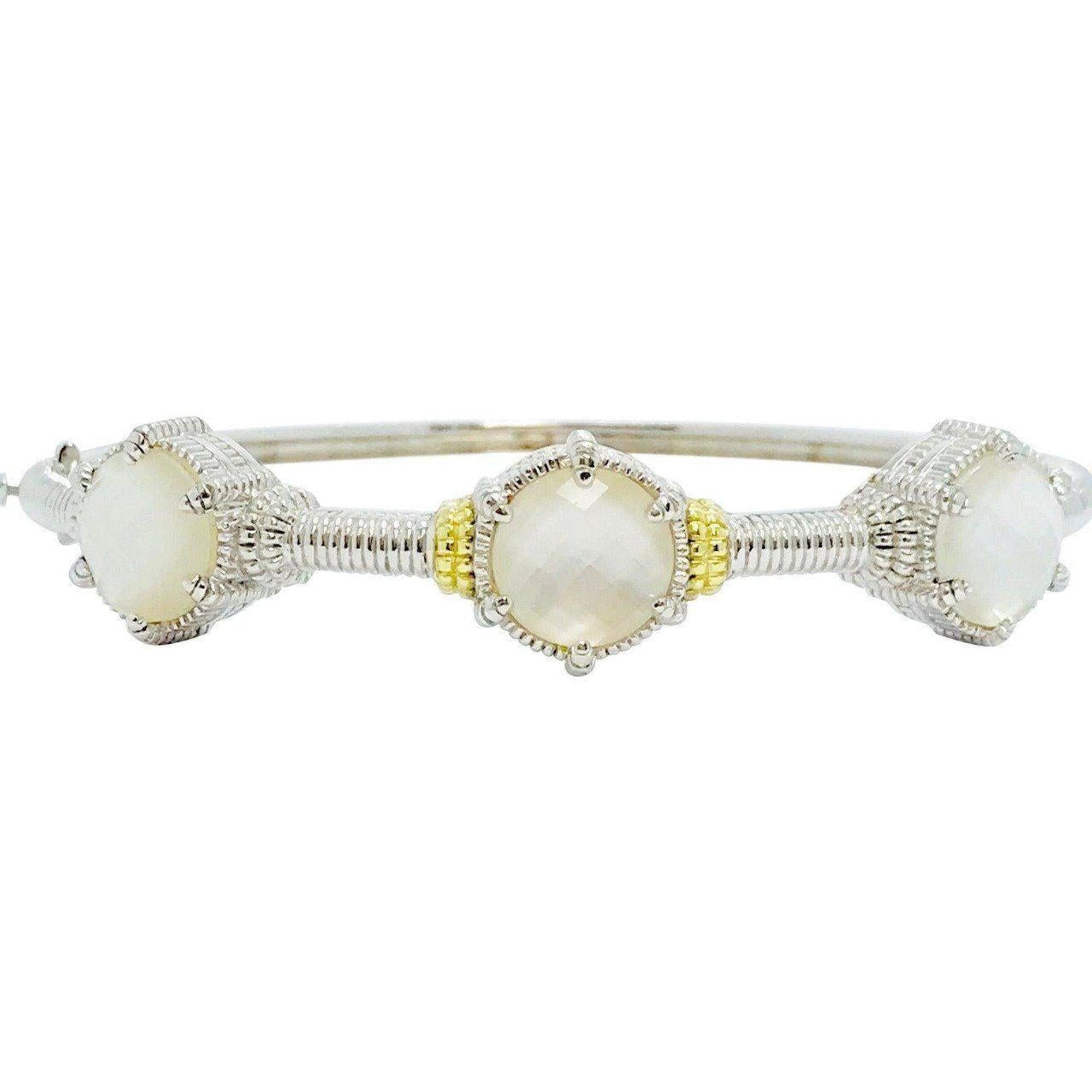 Judith Ripka Mother-of-Pearl Eclipse Bangle Bracelet