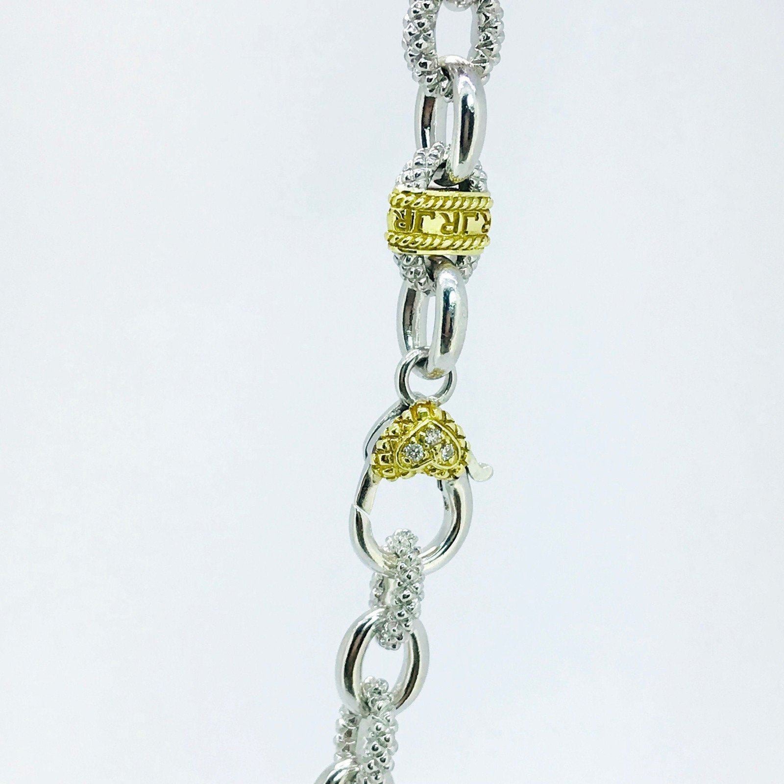 Judith Ripka Small Logo Fontaine Link Necklace