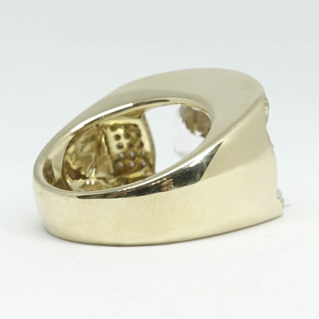 Kunzite and Diamond Cocktail Ring