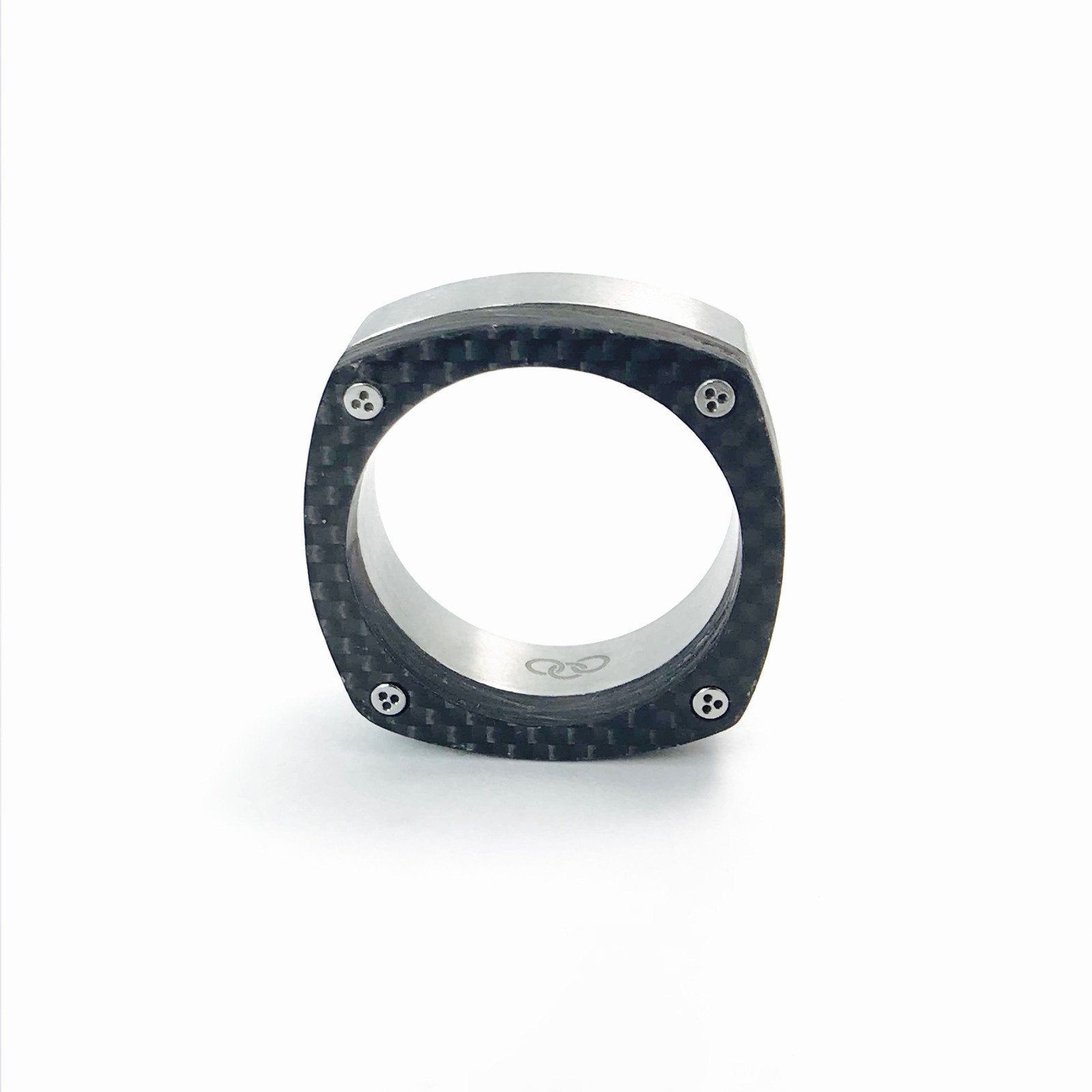 Links Of London Carbon Fibre McLaren Sport Ring in Stainless Steel