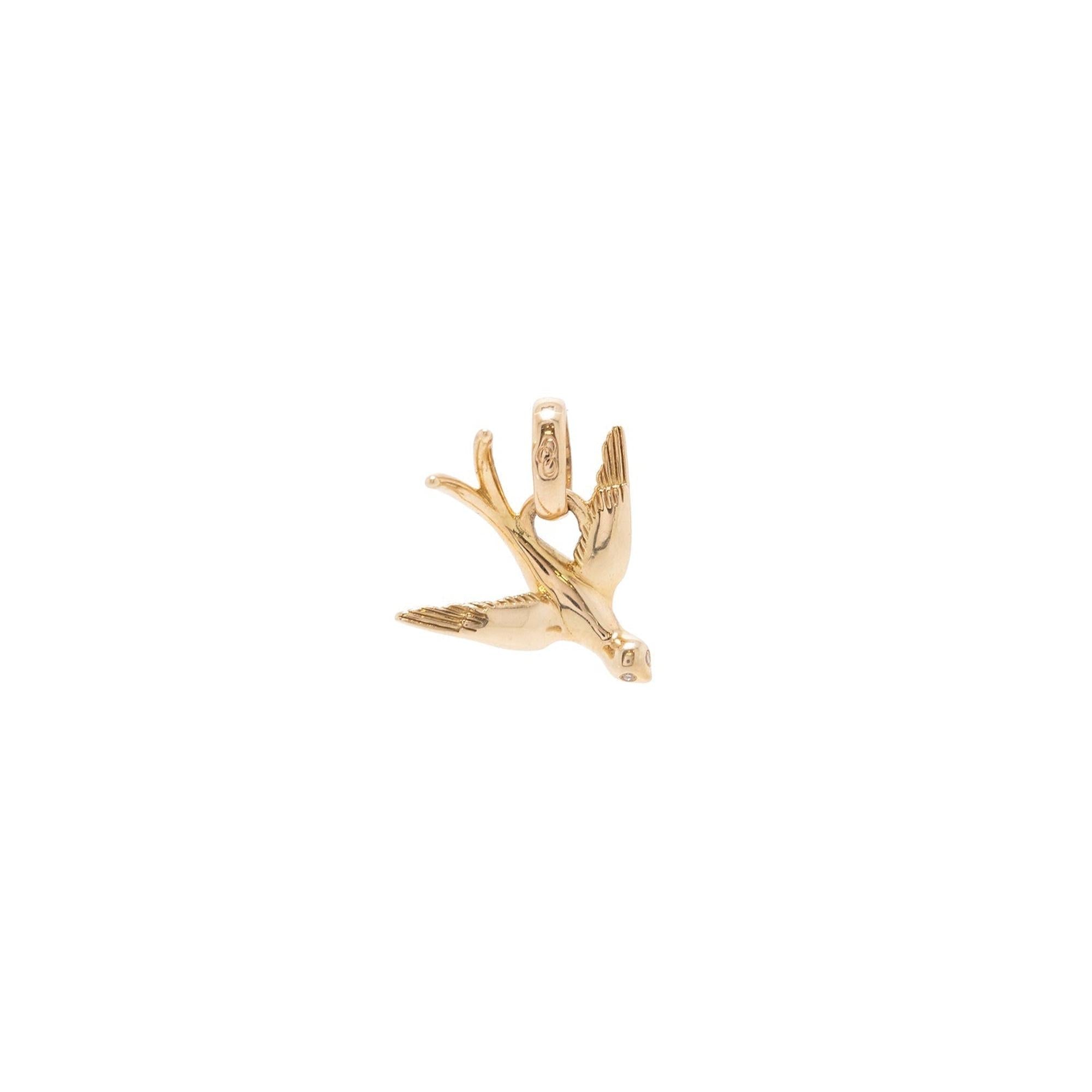 Links of London 18k Gold & Diamond Free as a Bird Charm