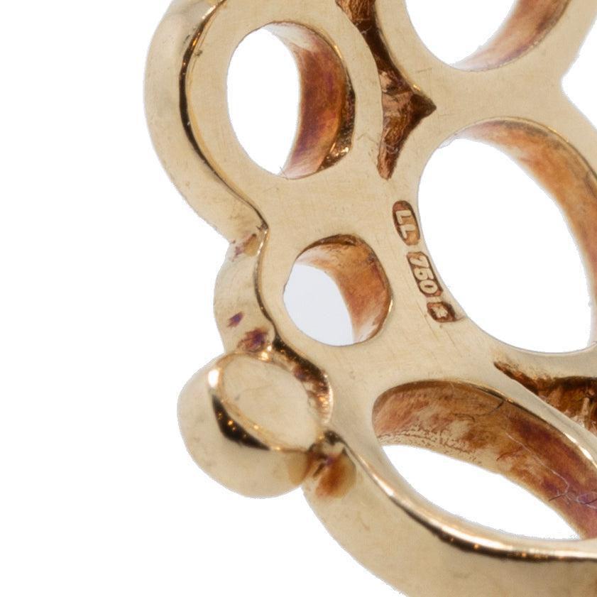 Links of London 18k Gold & Diamond Oval Open Band Ring