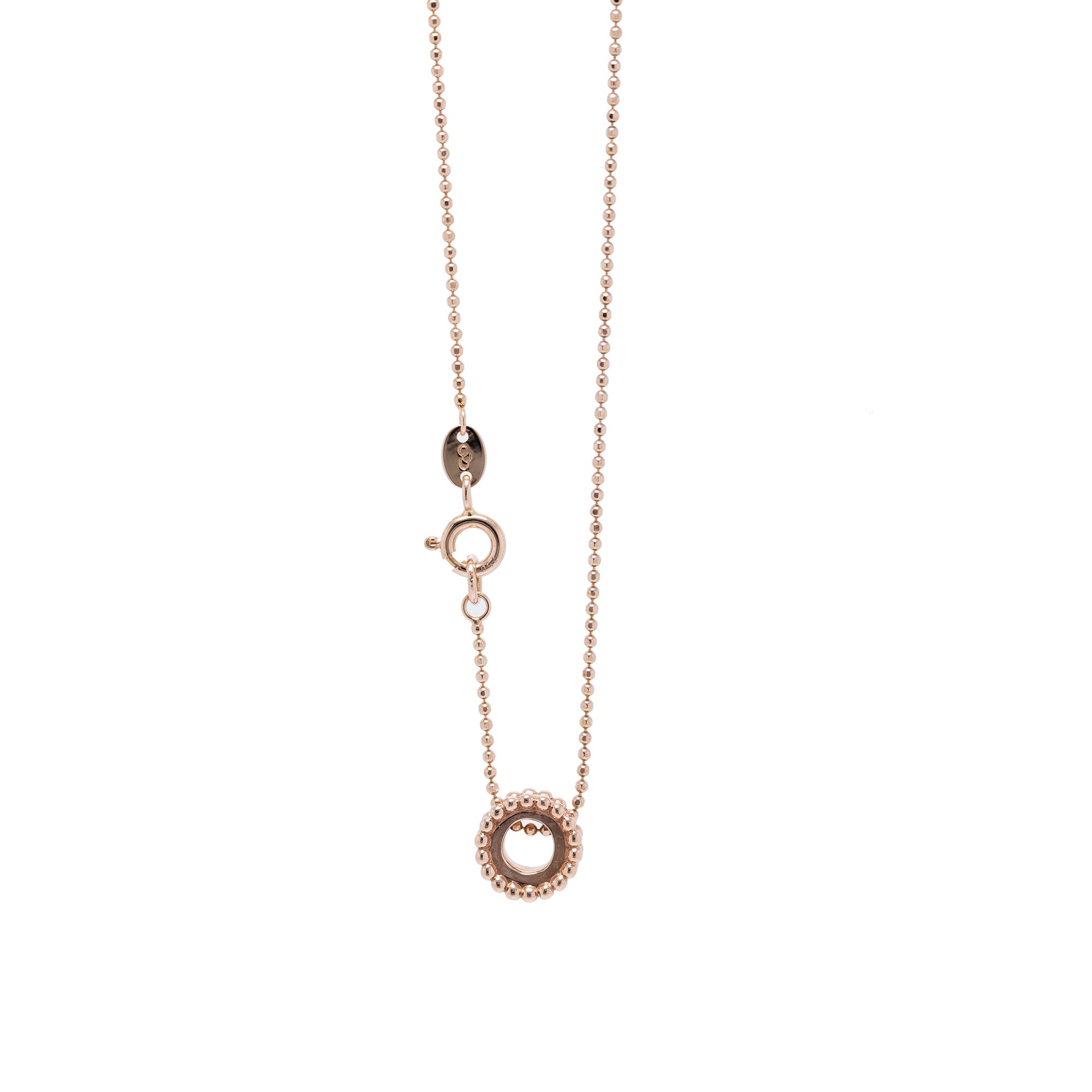 Links of London 18k Rose Gold Diamond Effervescence Mini Pendant Necklace