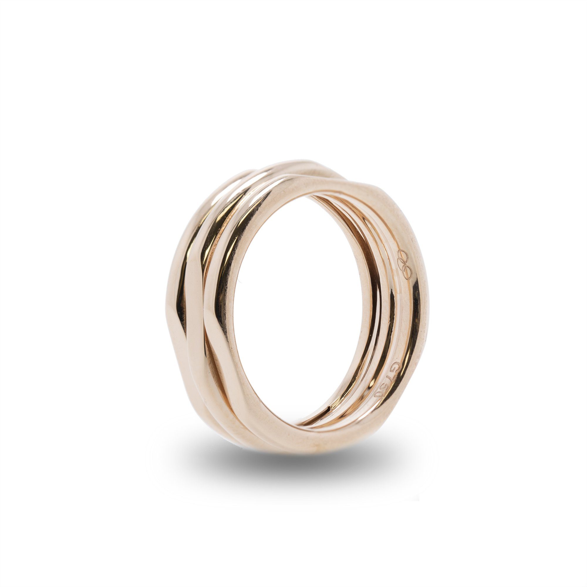 Links of London 18k Rose Gold and Diamond 20/20 Classic Ring