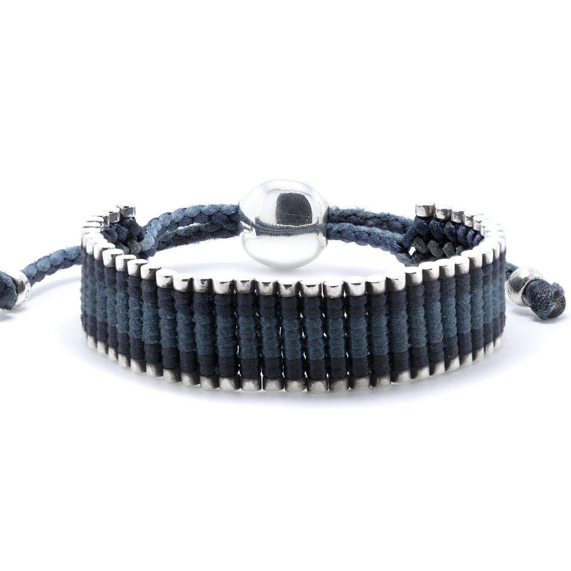 Links of London Black & Blue Friendship Bracelet