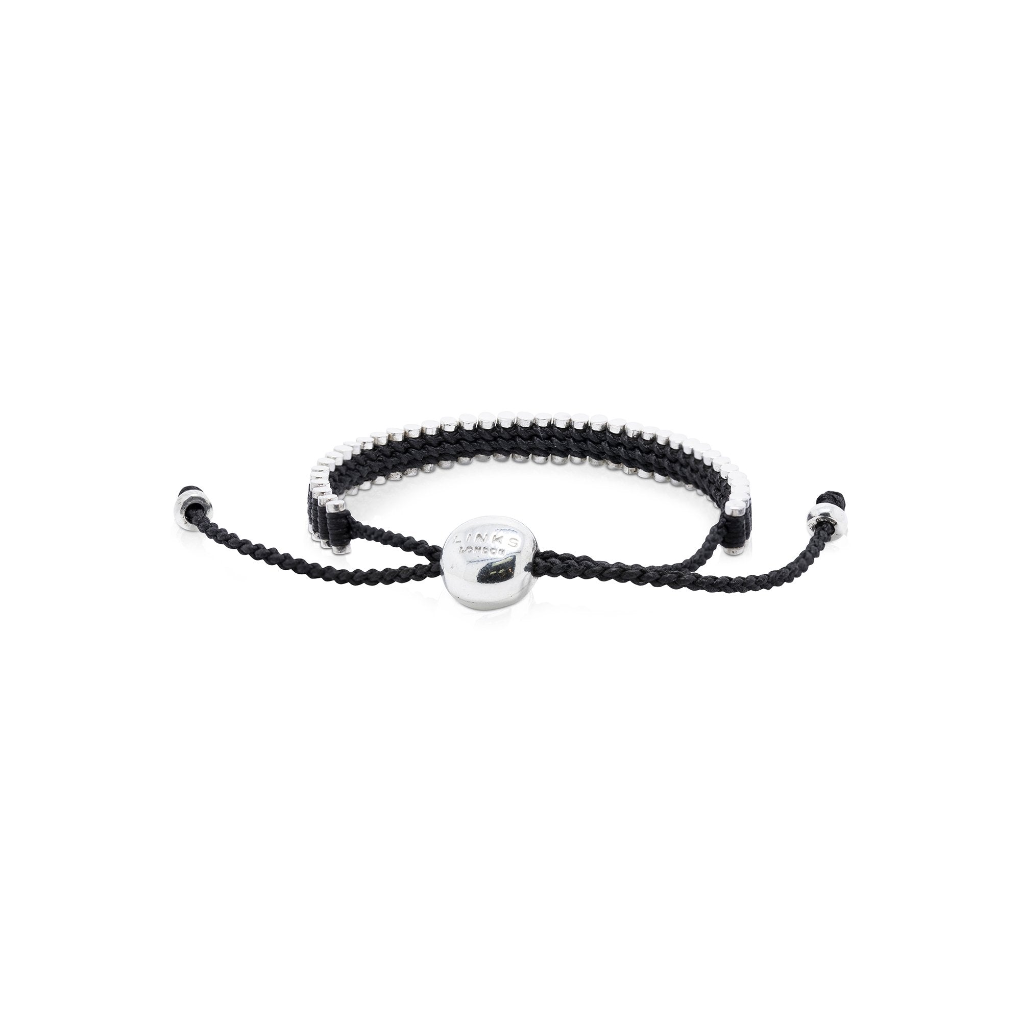 Links of London Black Narrow Friendship Bracelet