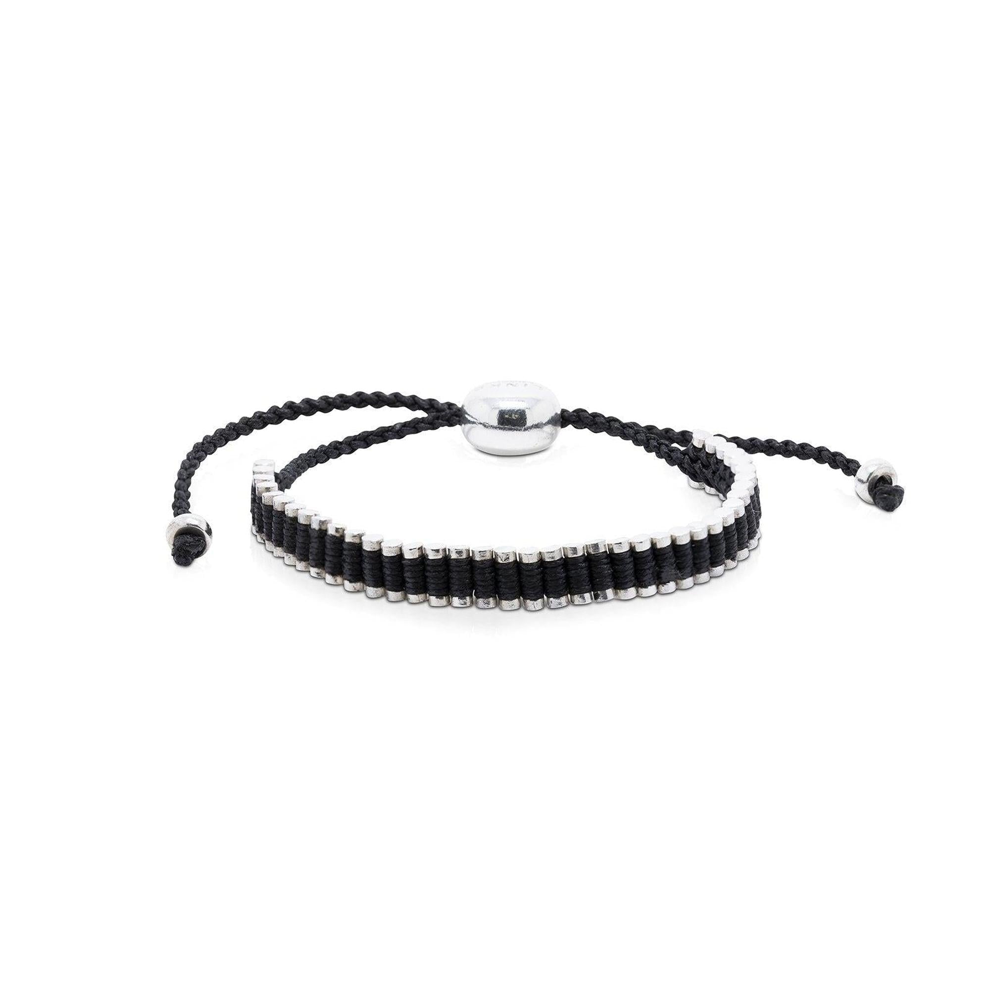 Links of London Black Narrow Friendship Bracelet