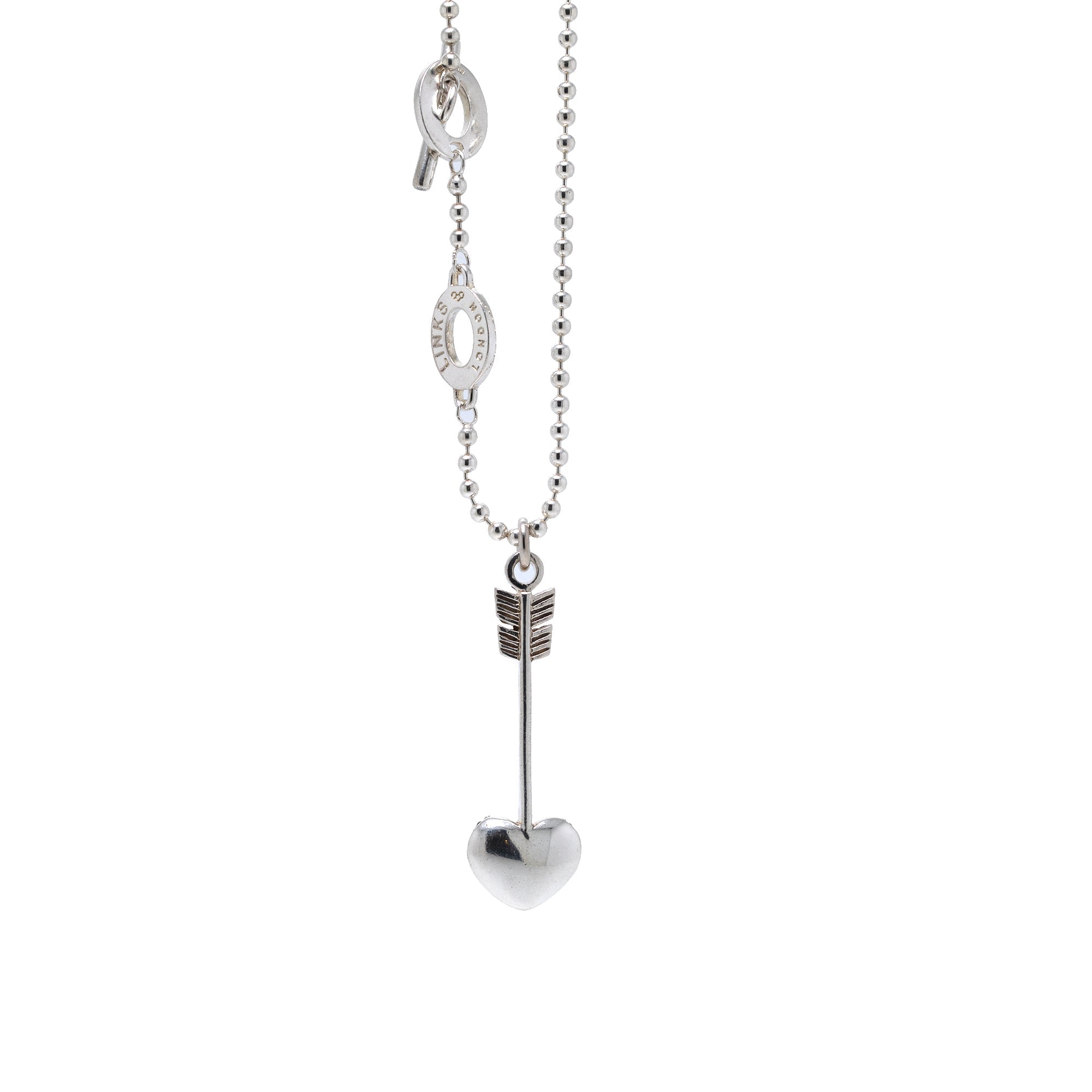 Links of London Crystal Heart Arrow Pendant Necklace