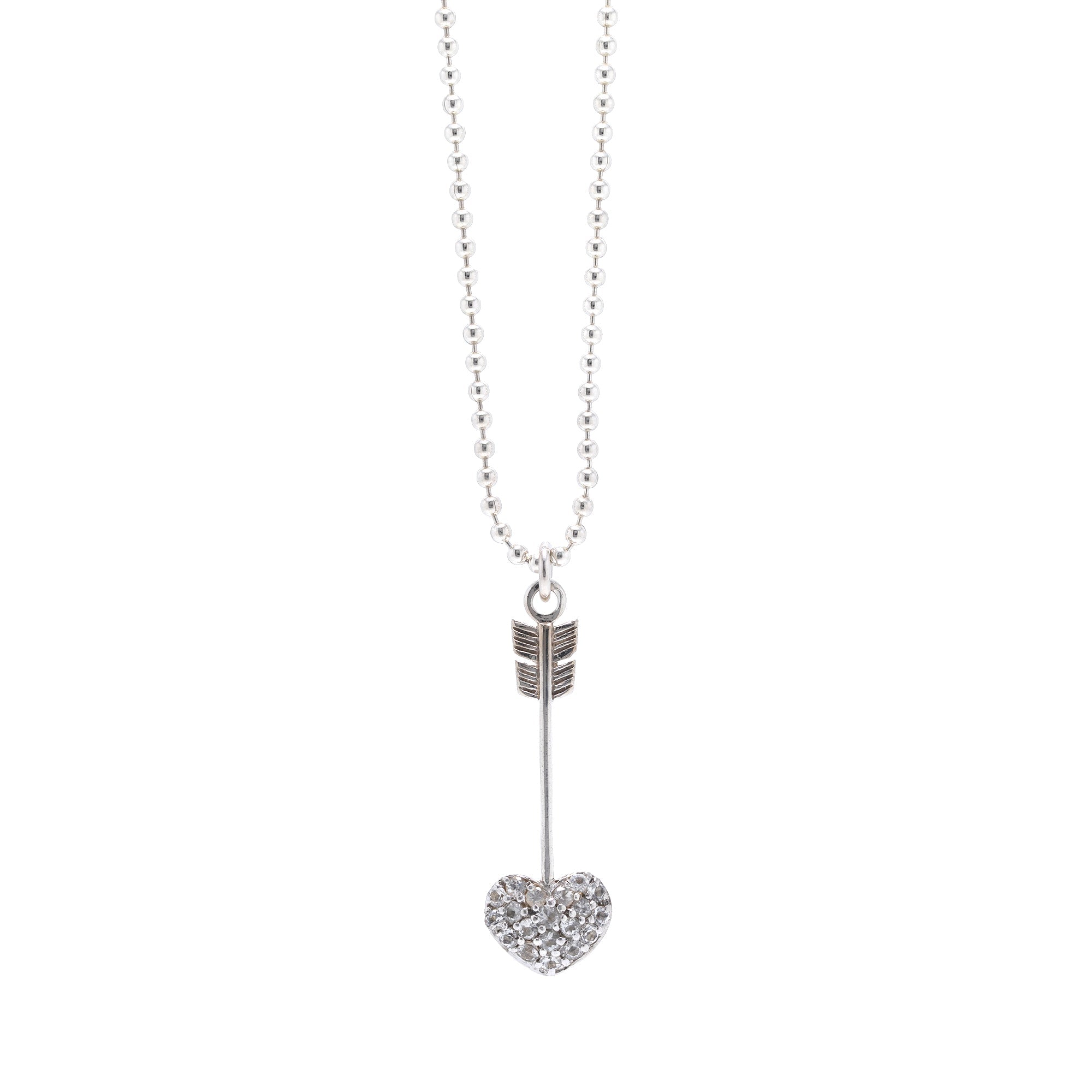 Links of London Crystal Heart Arrow Pendant Necklace