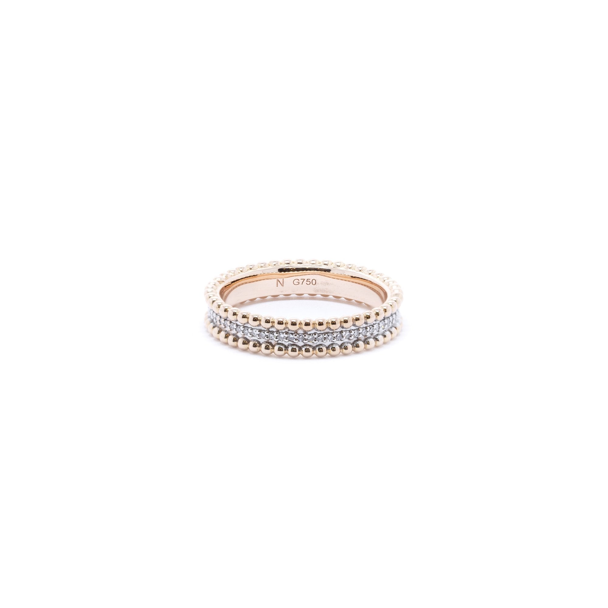 Links of London Effervescence 18k Rose Gold & Diamond Band Ring
