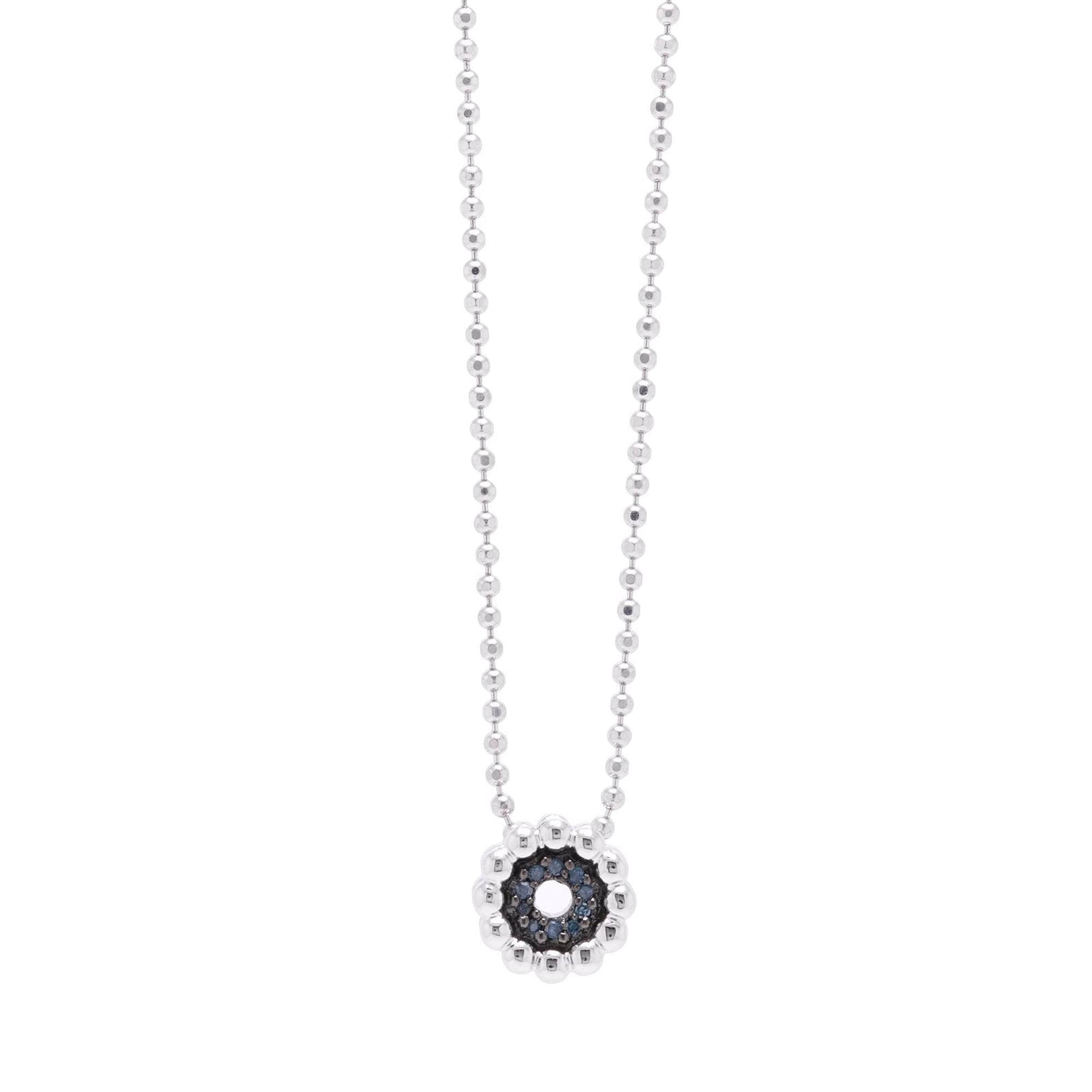 Links of London Effervescence Blue Diamond Mini Pendant Necklace