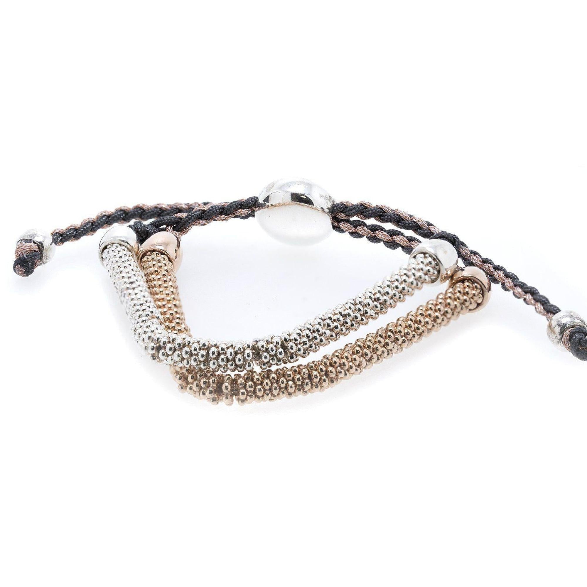 Links of London Effervescence Star Double Cord Bracelet