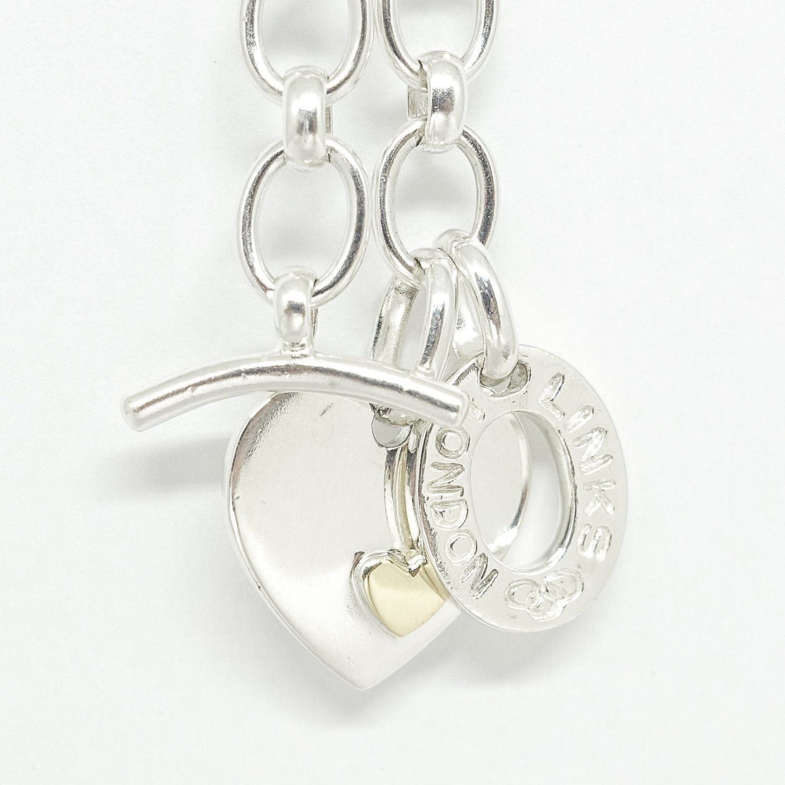 Links of London Heart Disc Charm Bracelet