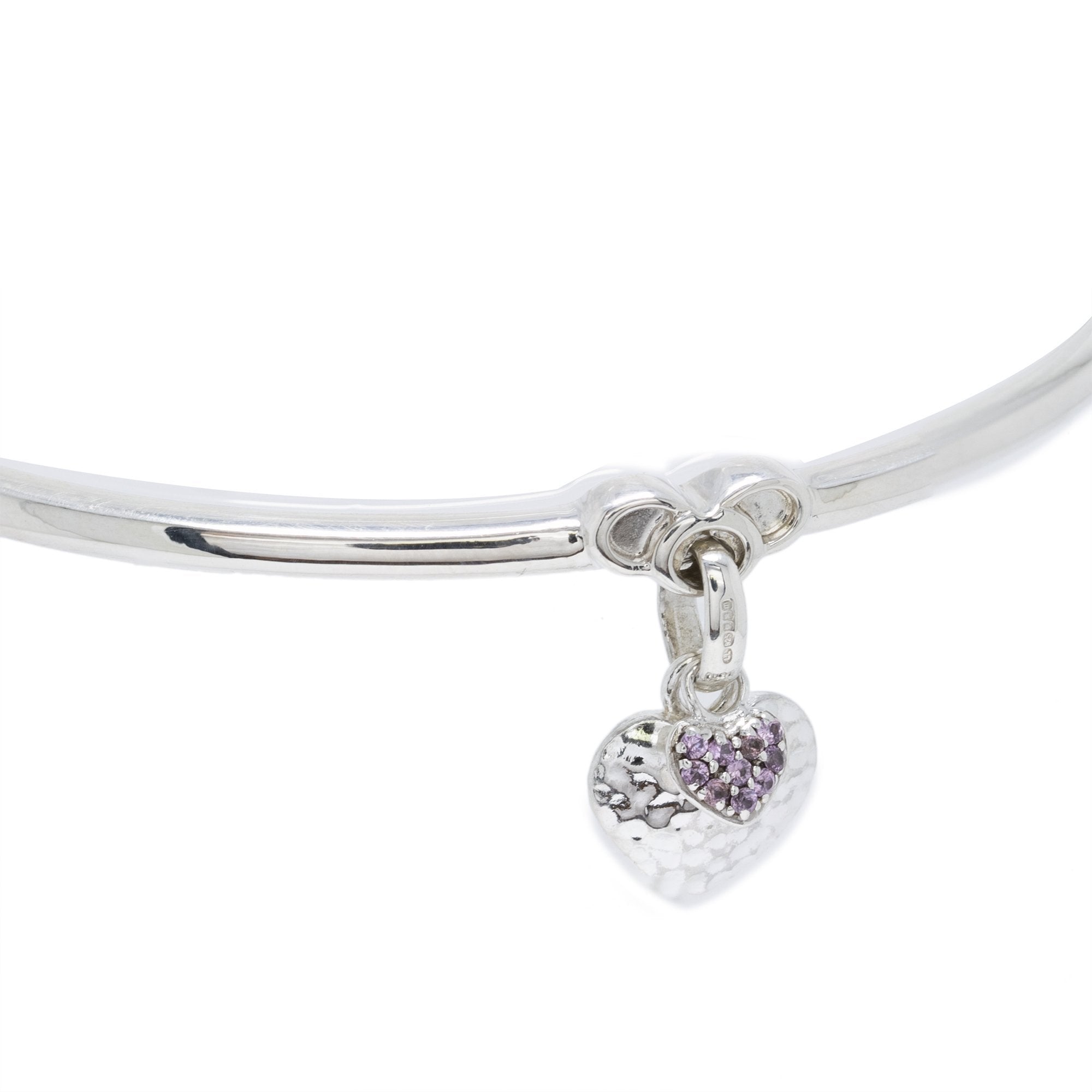 Links of London Lovestruck Pretty in Pink Sapphire Bangle Bracelet