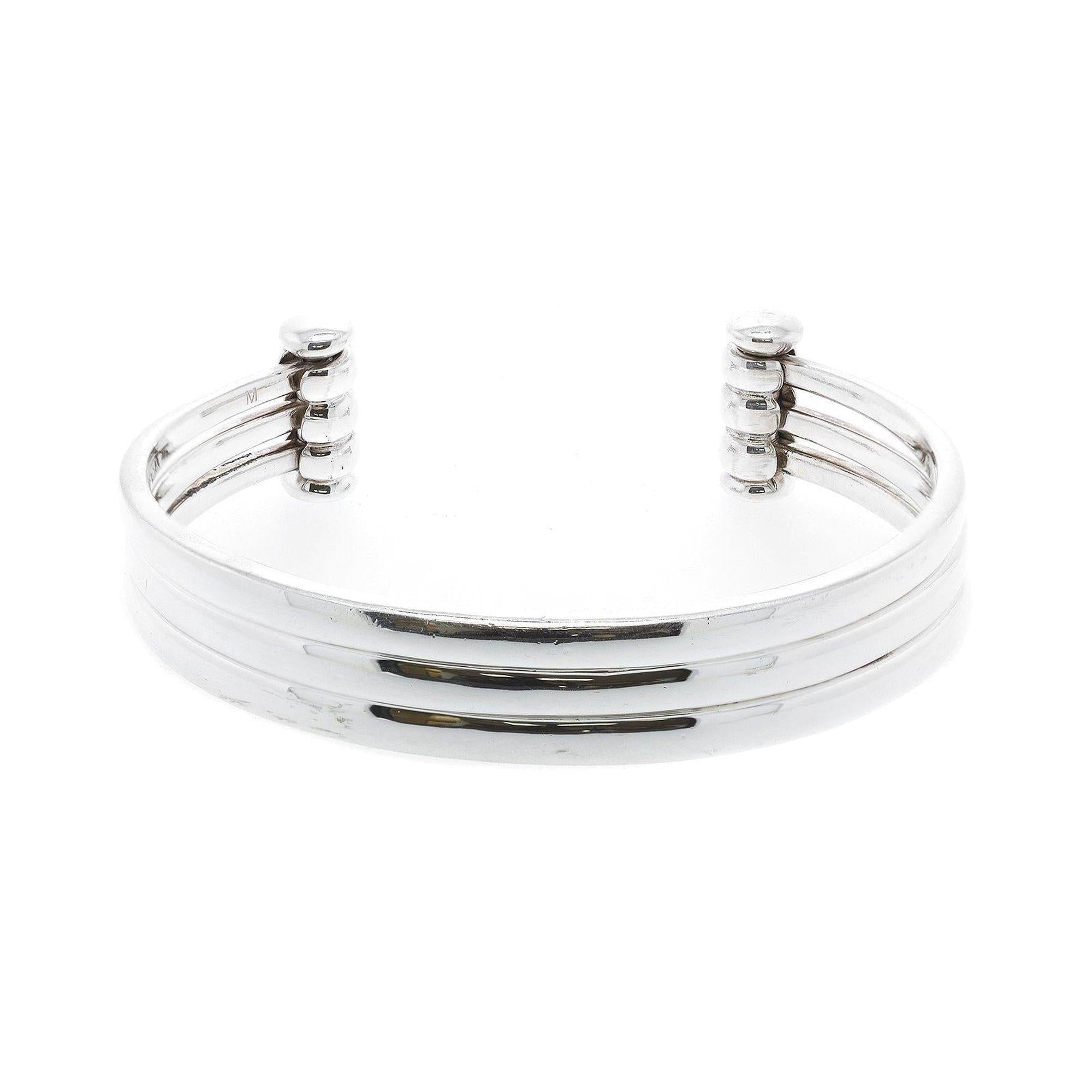 Links of London Slinky Three-Row Cuff Bracelet