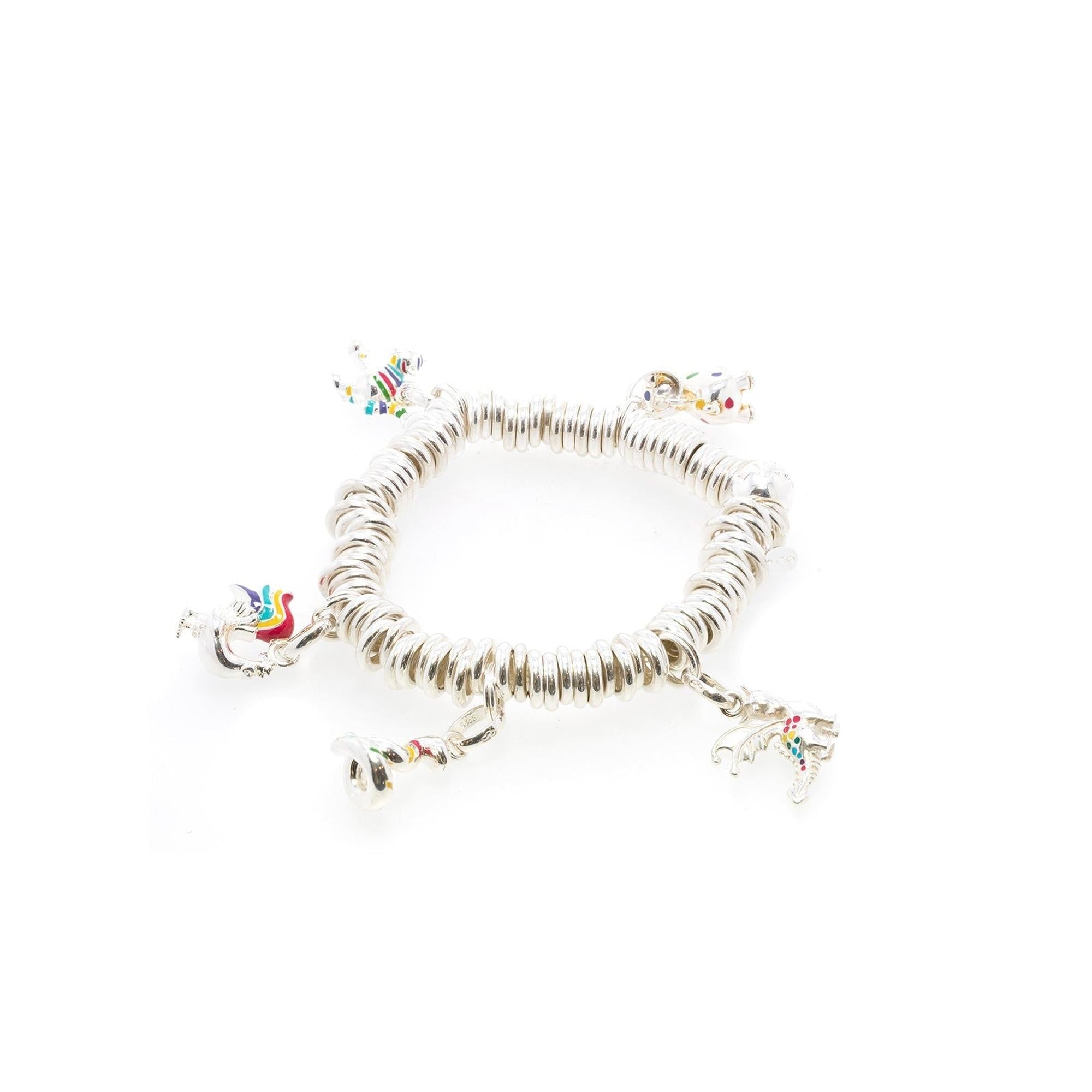 Links of London Sweetie Charm Bracelet w/ 5 Chinese Zodiac Charms