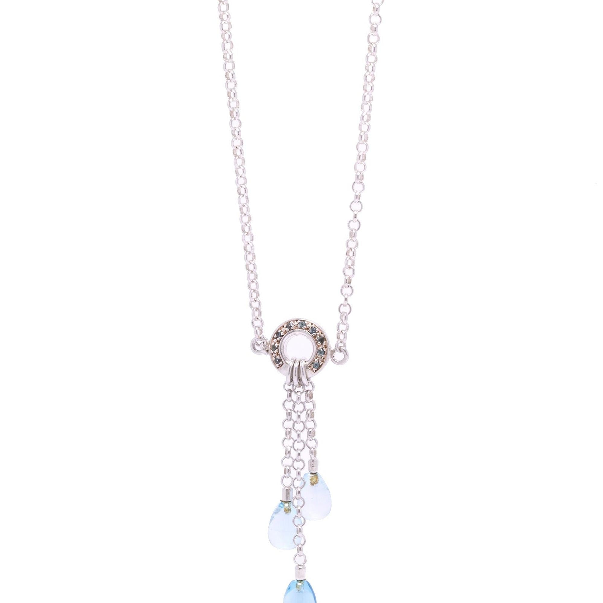 Links of London Topaz Dangle Toggle Necklace