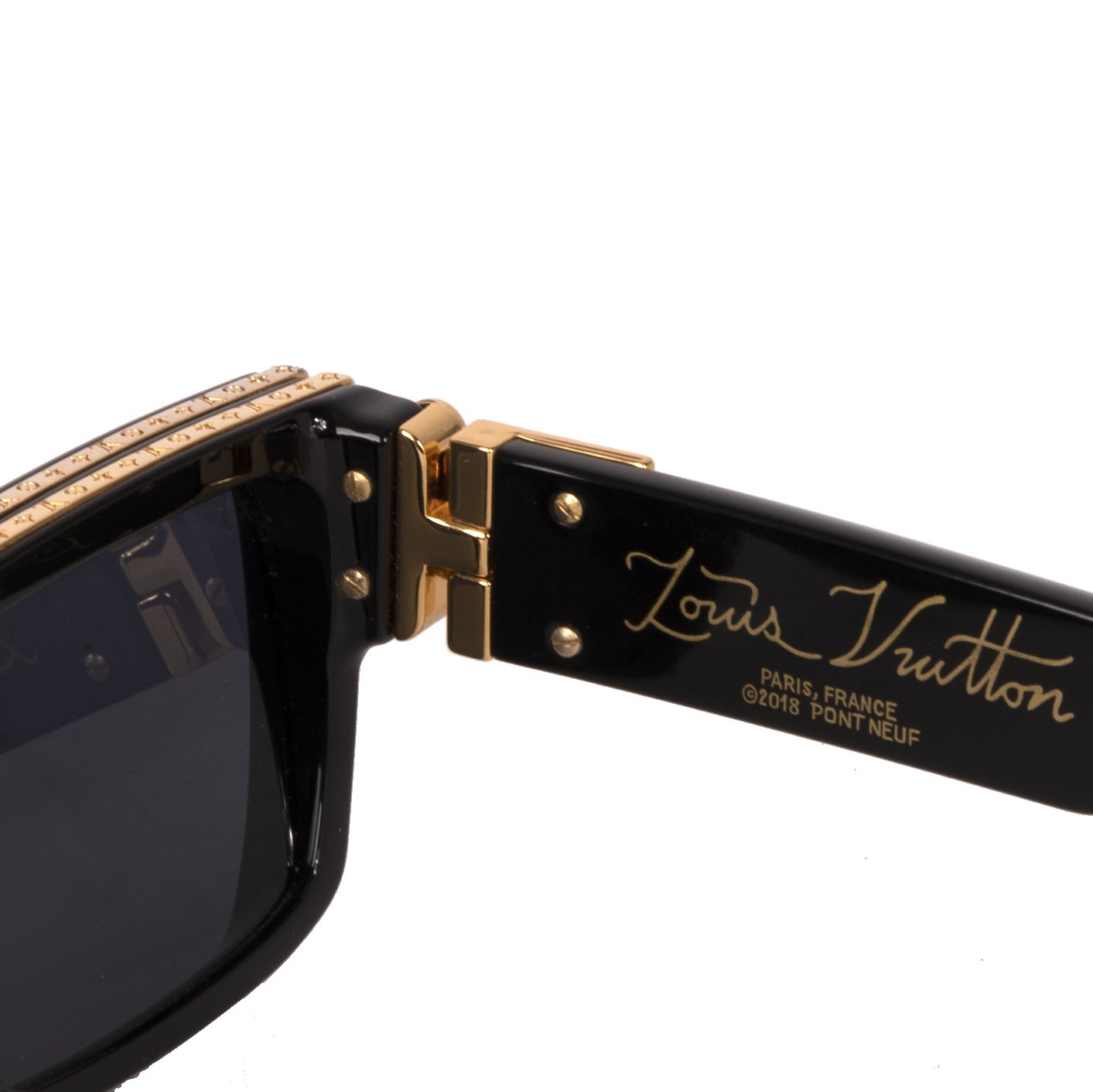 Authentic+Louis+Vuitton+Sunglasses+2018+Pont+NEUF+Z1203W+Teardrop+