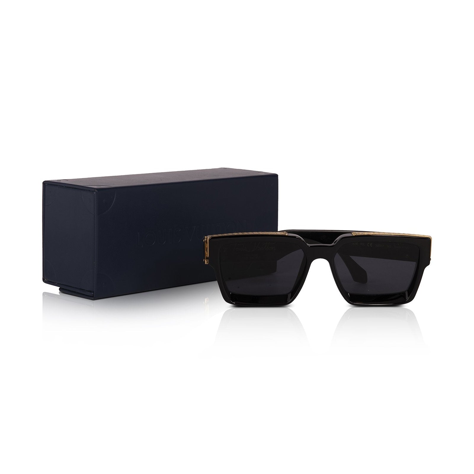 Louis Vuitton Black Plastic Frame Sunglasses for Women for sale
