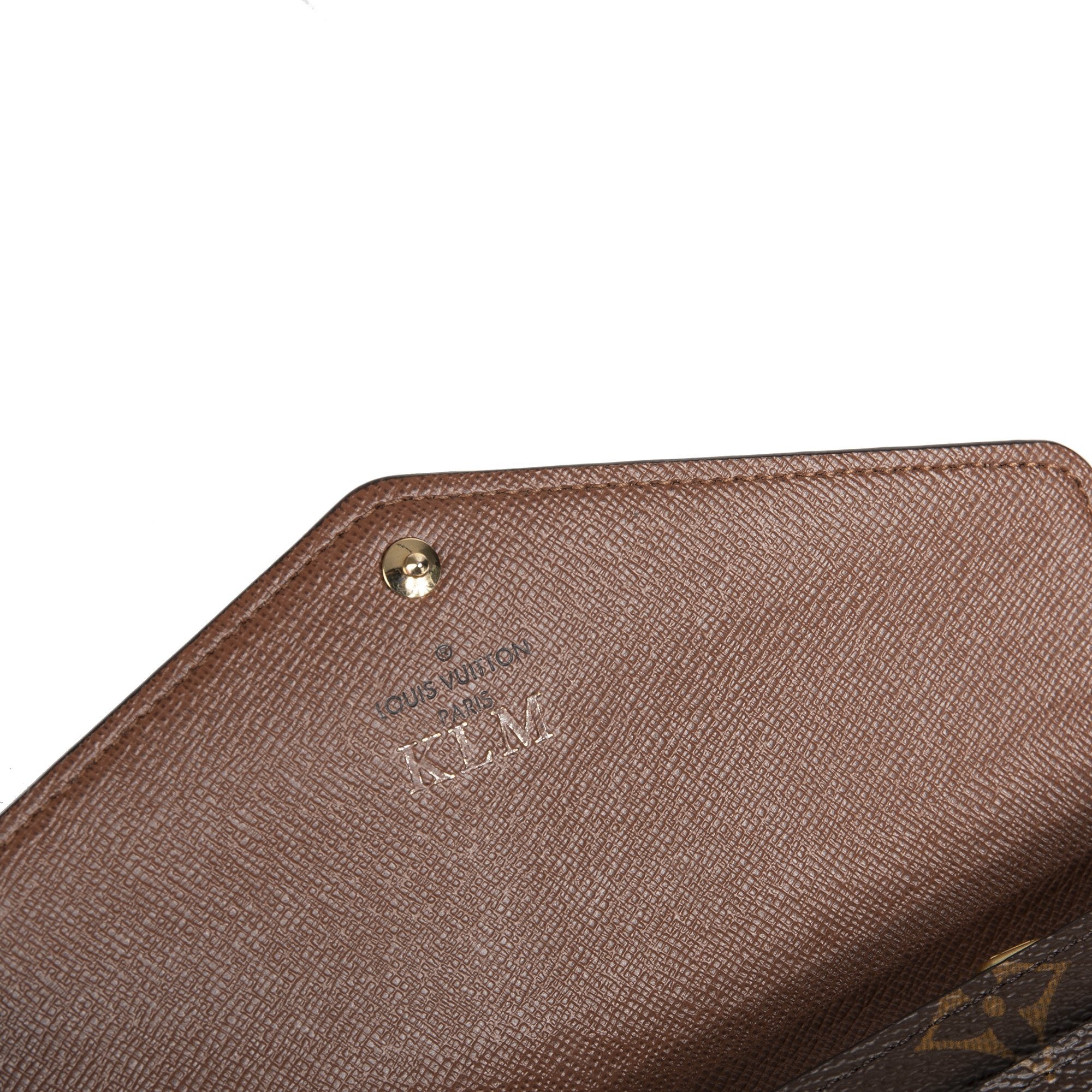 Louis Vuitton 2019 Monogram Sarah Wallet w/ Box & Receipt