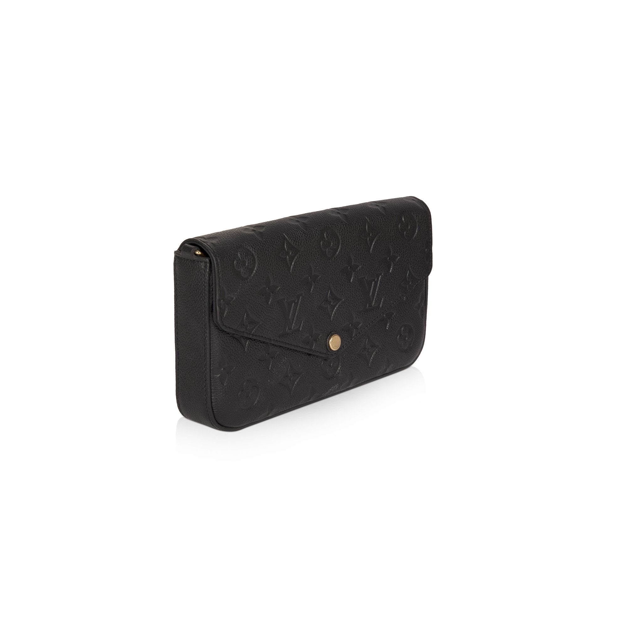 Louis Vuitton 2020 Black Monogram Empreinte Felicie Pochette Bag