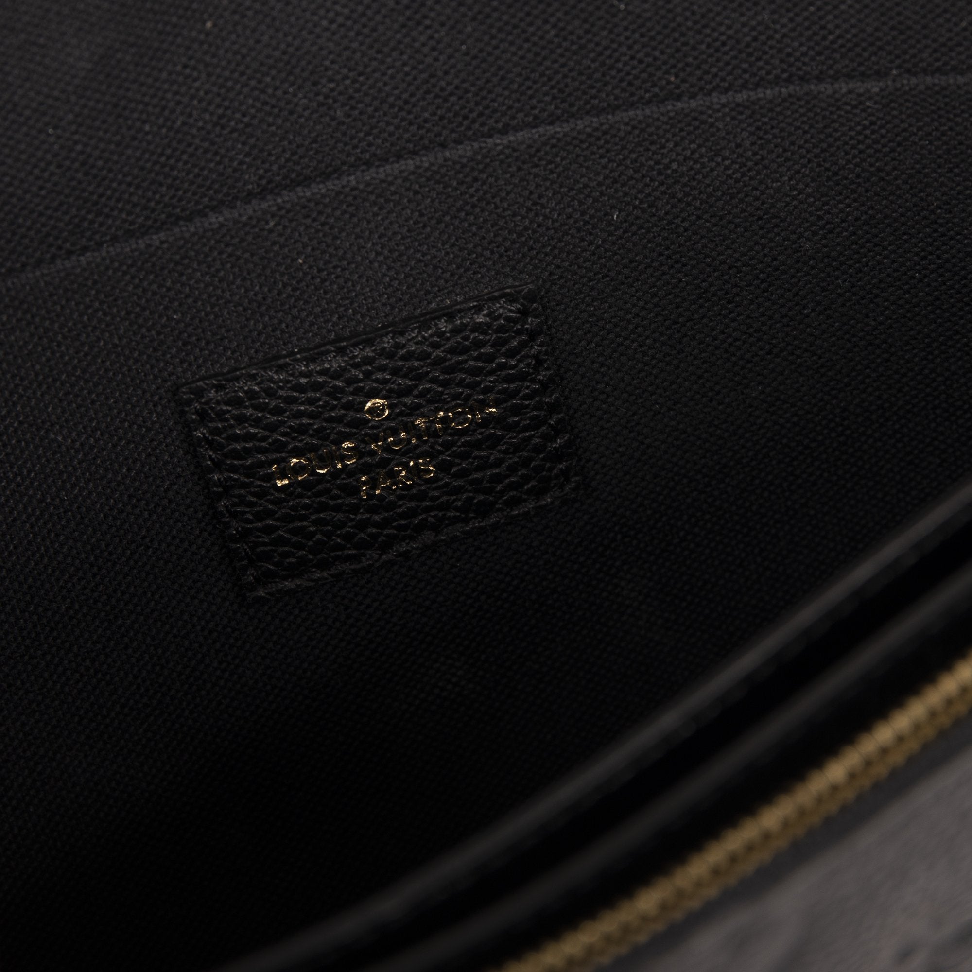 Louis Vuitton 2020 Black Monogram Empreinte Felicie Pochette Bag