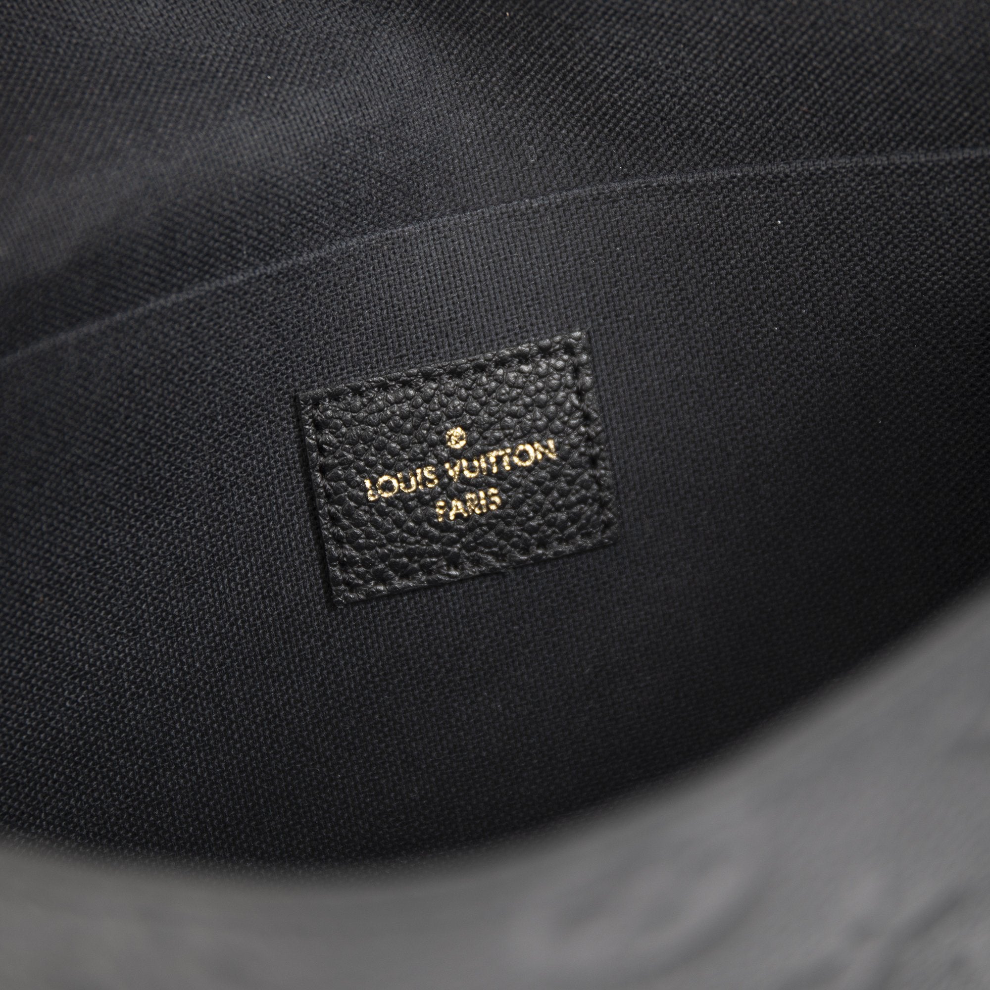 Louis Vuitton 2020 Black Monogram Empreinte Felicie Pochette Bag