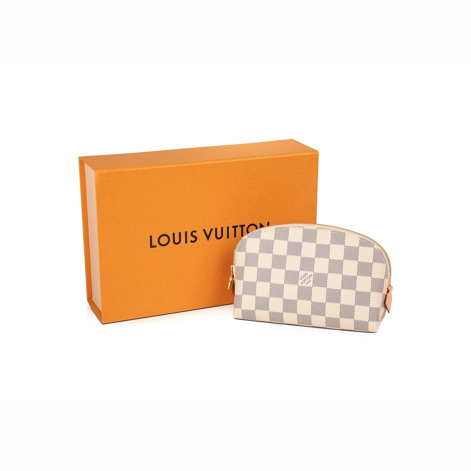 Louis Vuitton 2020 Damier Azur Cosmetic Pouch w/ Box