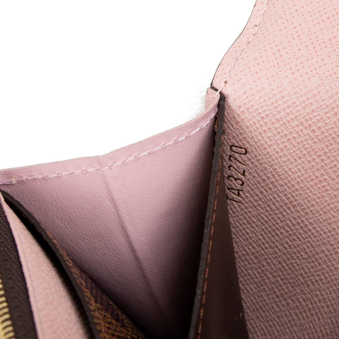 Louis Vuitton 2020 Damier Ebene Emilie Wallet